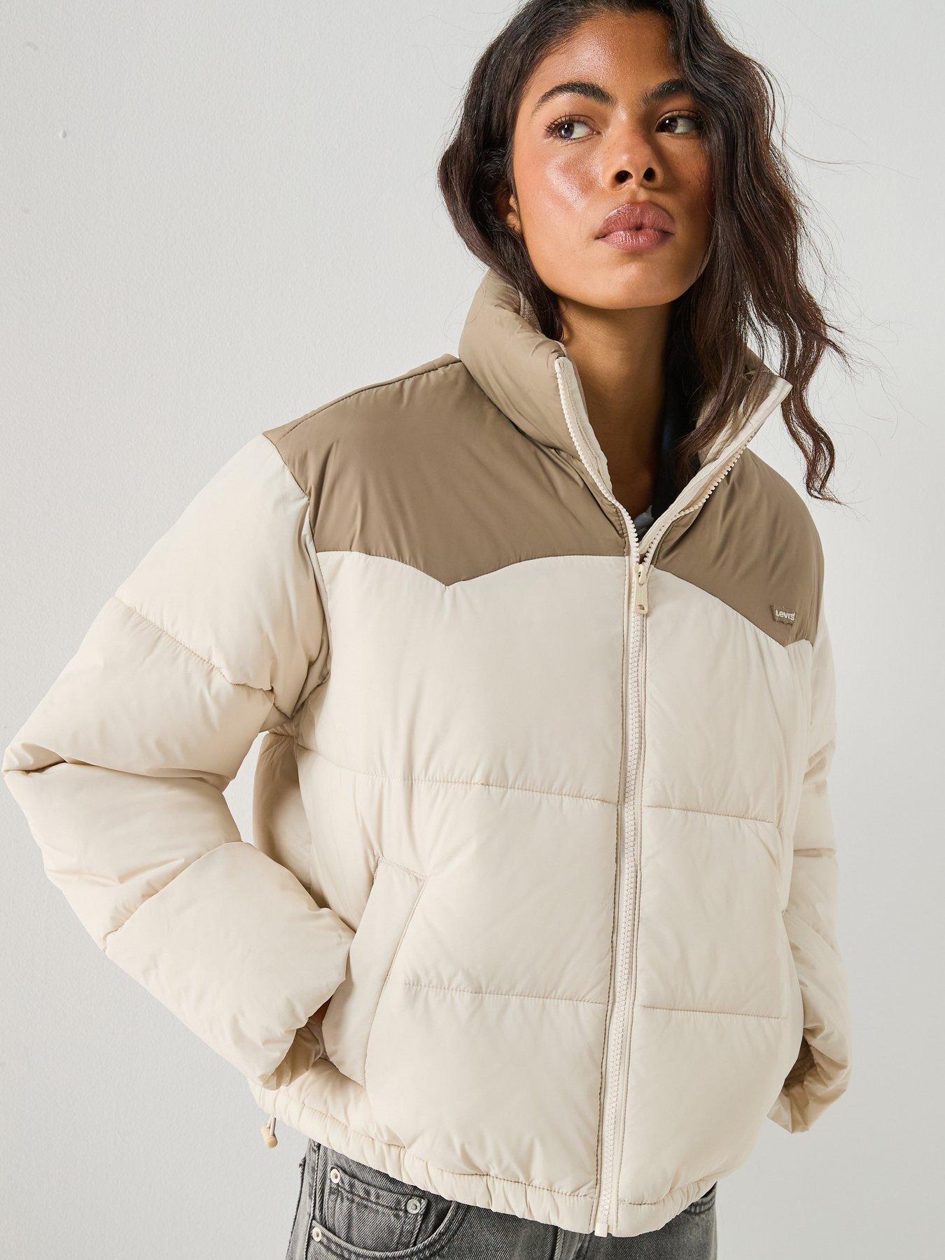 Image 1 of 6 of Levi's Palmer Puffer Jacket Rainy Day - Tan