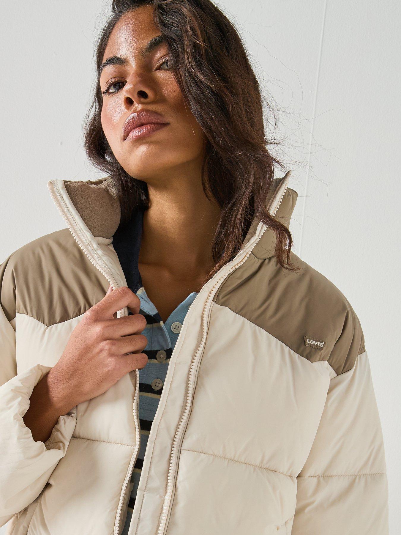 Image 5 of 6 of Levi's Palmer Puffer Jacket Rainy Day - Tan