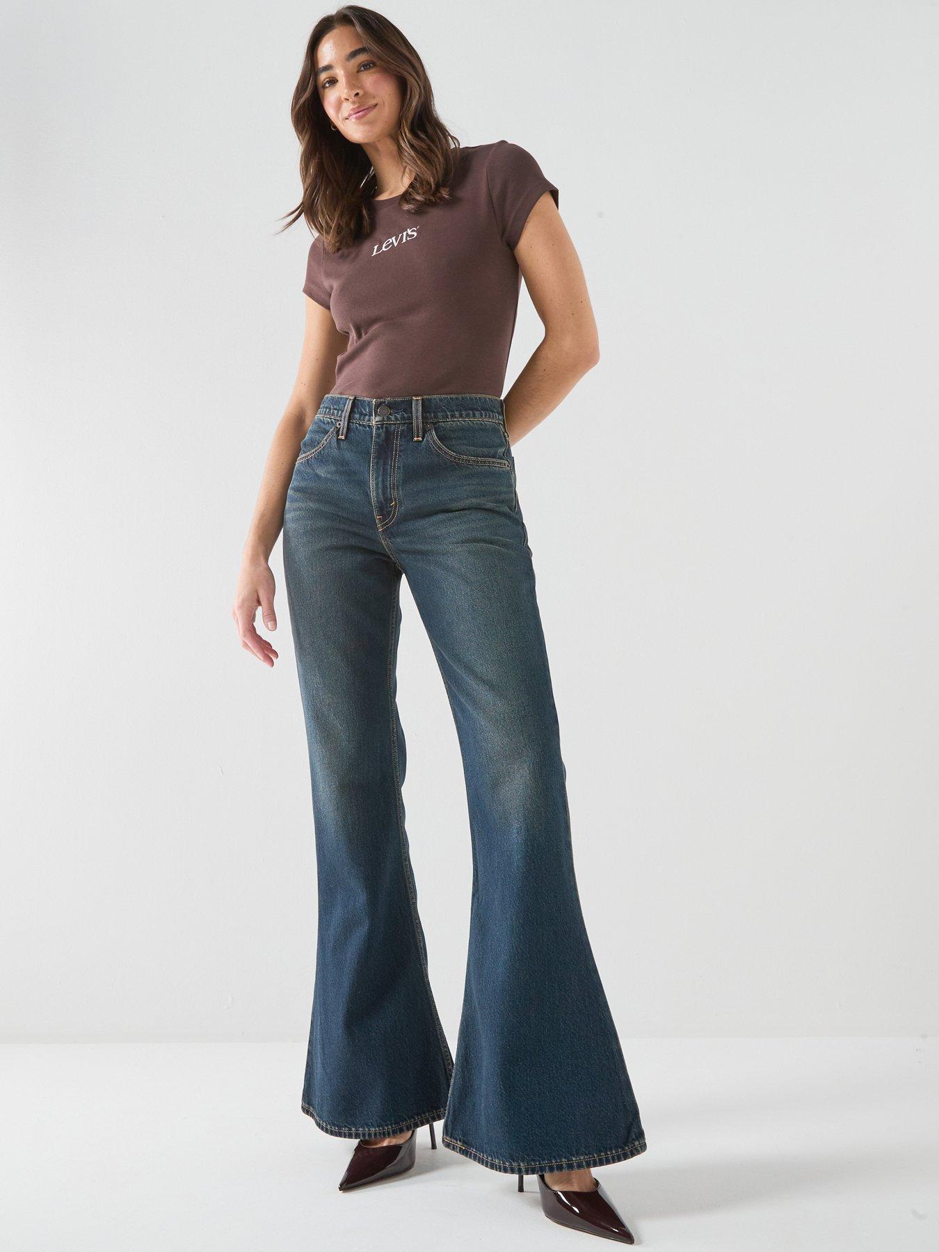 Levi's Puddle Snap Flare Jeans - Blue