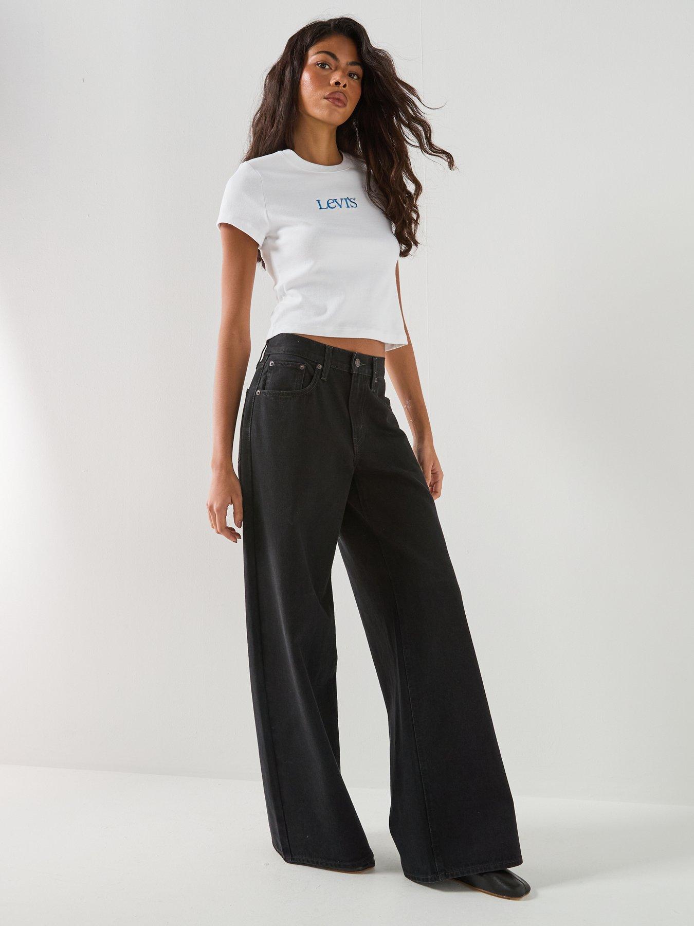 Image 3 of 6 of Levi's Middy Wide Leg Jeans - Open Mind