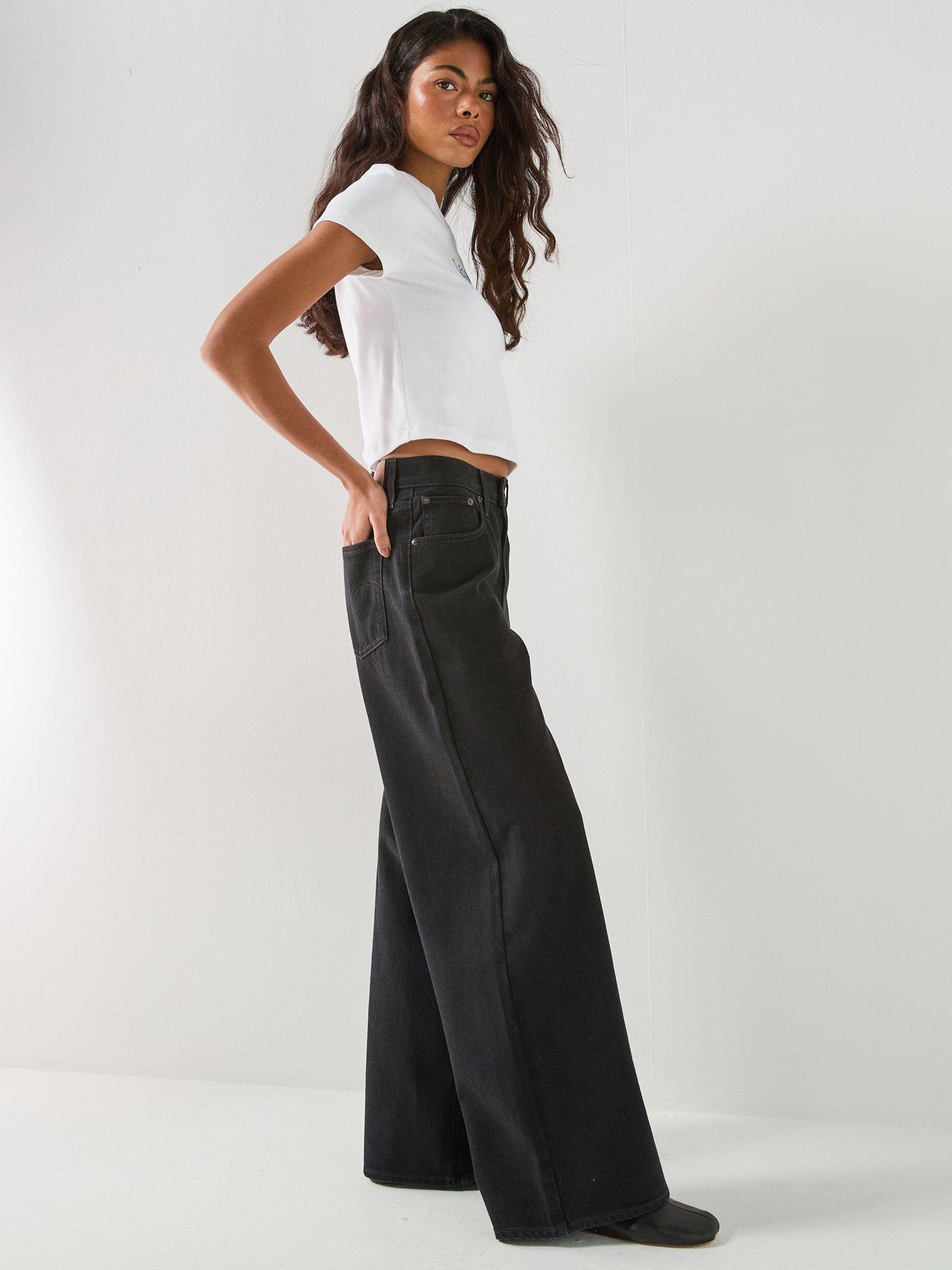 Image 4 of 6 of Levi's Middy Wide Leg Jeans - Open Mind