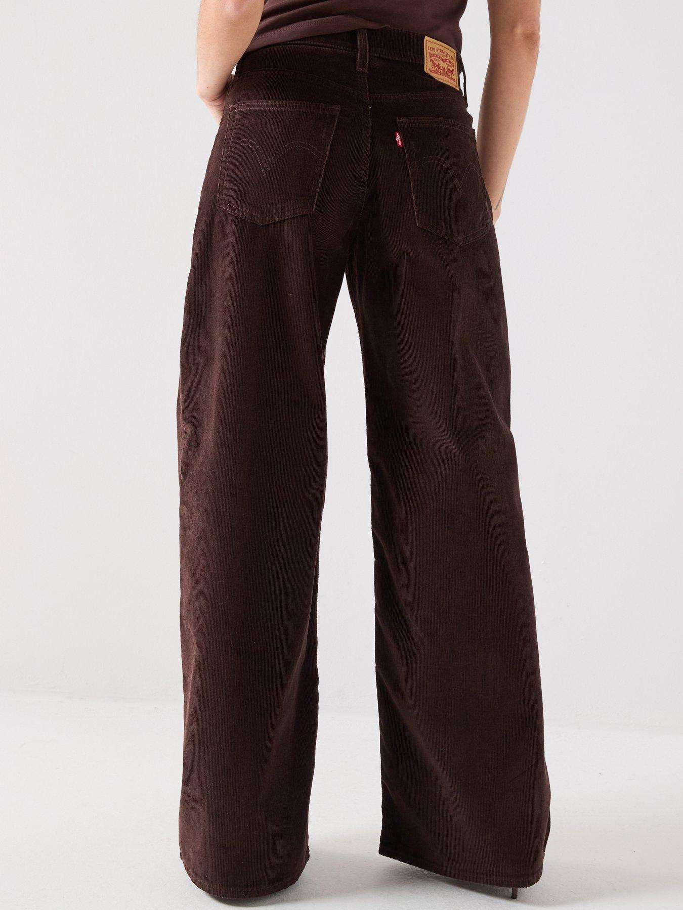 Image 2 of 6 of Levi's Middy Wide Leg Jeans - Brown