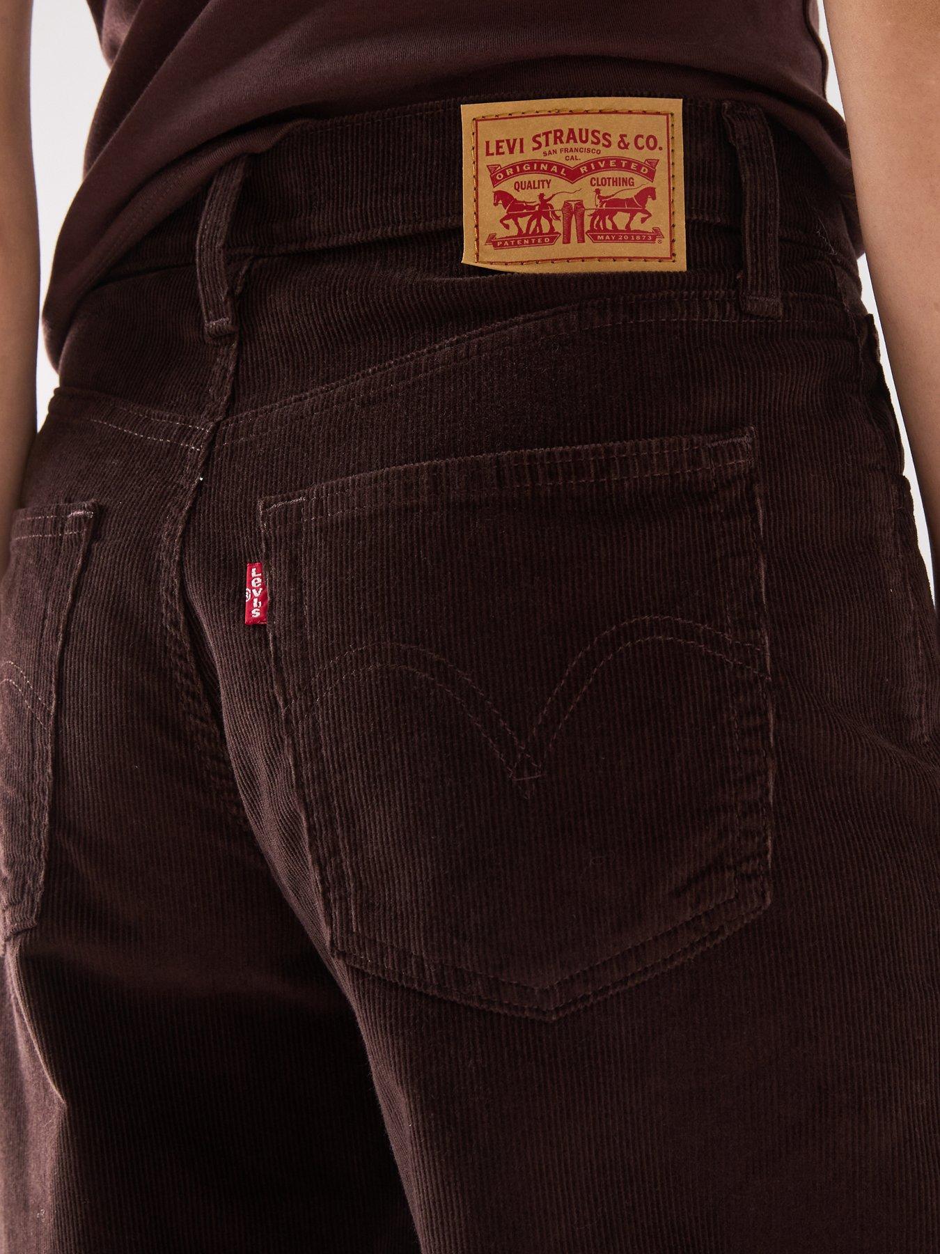 Image 5 of 6 of Levi's Middy Wide Leg Jeans - Brown
