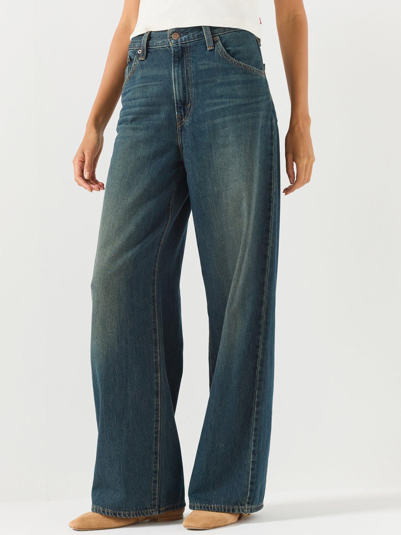 Image 1 of 6 of Levi's Cinch Baggy Fit Jeans - Blue