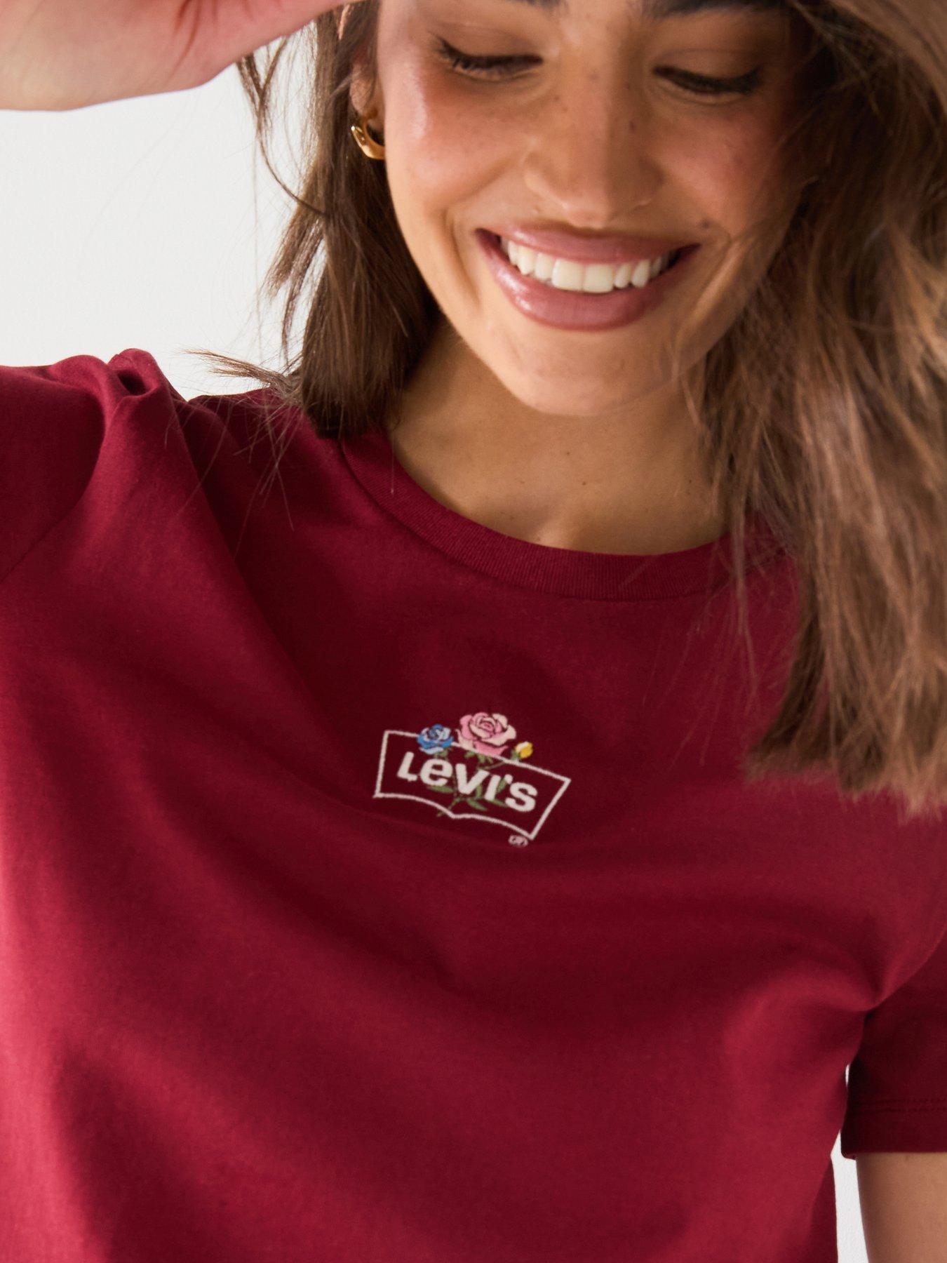 Image 4 of 5 of Levi's Crew Neck T-Shirt - Red