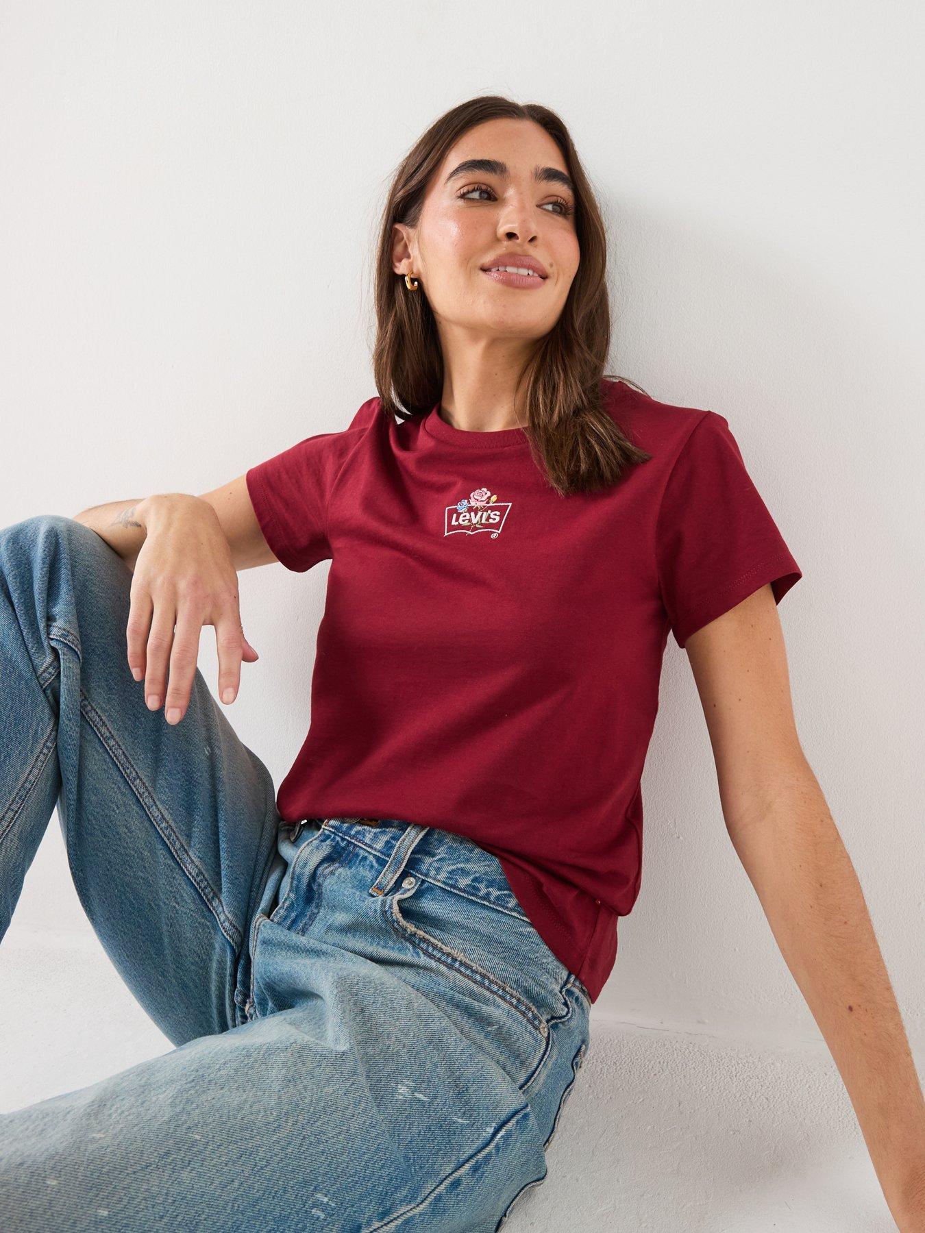Image 5 of 5 of Levi's Crew Neck T-Shirt - Red