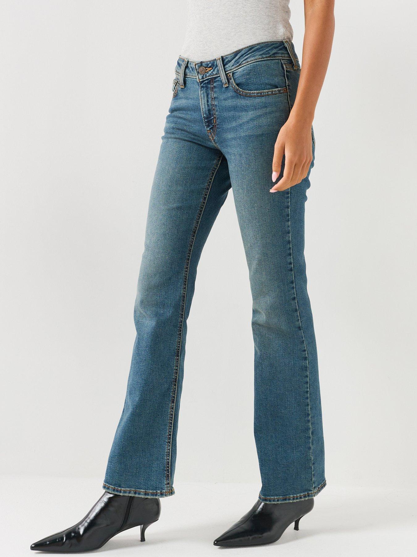 Levi's Women's Super Low Rise Bootcut Stretch Denim Jeans, Blue, Size 31, Inside Leg 32, Women