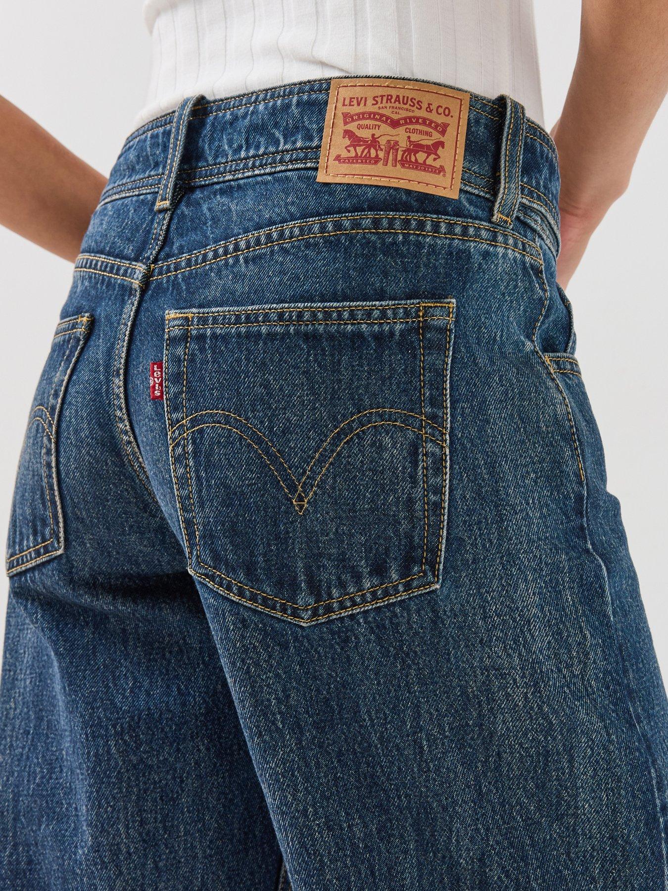 Image 5 of 6 of Levi's Belted Superlow Loose Fit Jeans - Silver Lode - Blue