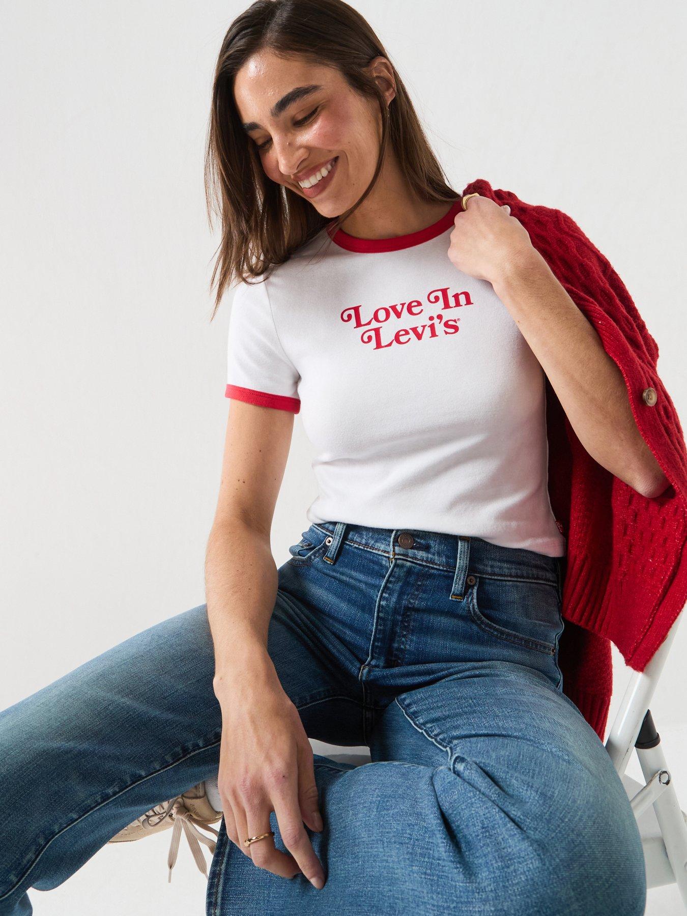 Levi's Love In Hayes Cropped T-Shirt - White