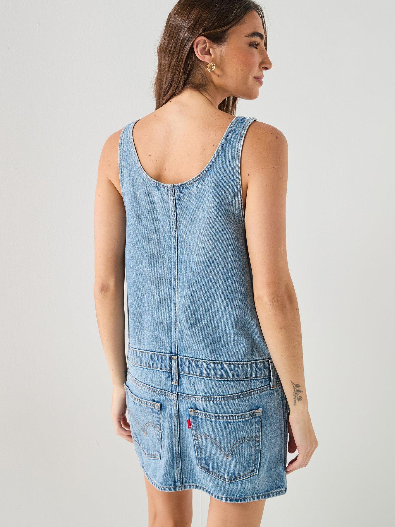 levis denim dress uk Otto Western Denim Dress - Medium Wash
