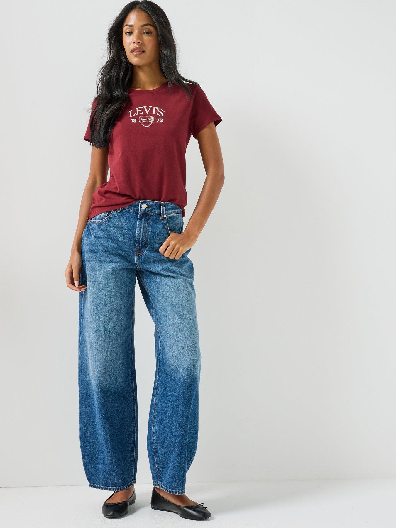 Image 3 of 6 of Levi's The Perfect Tee T-Shirt - Red