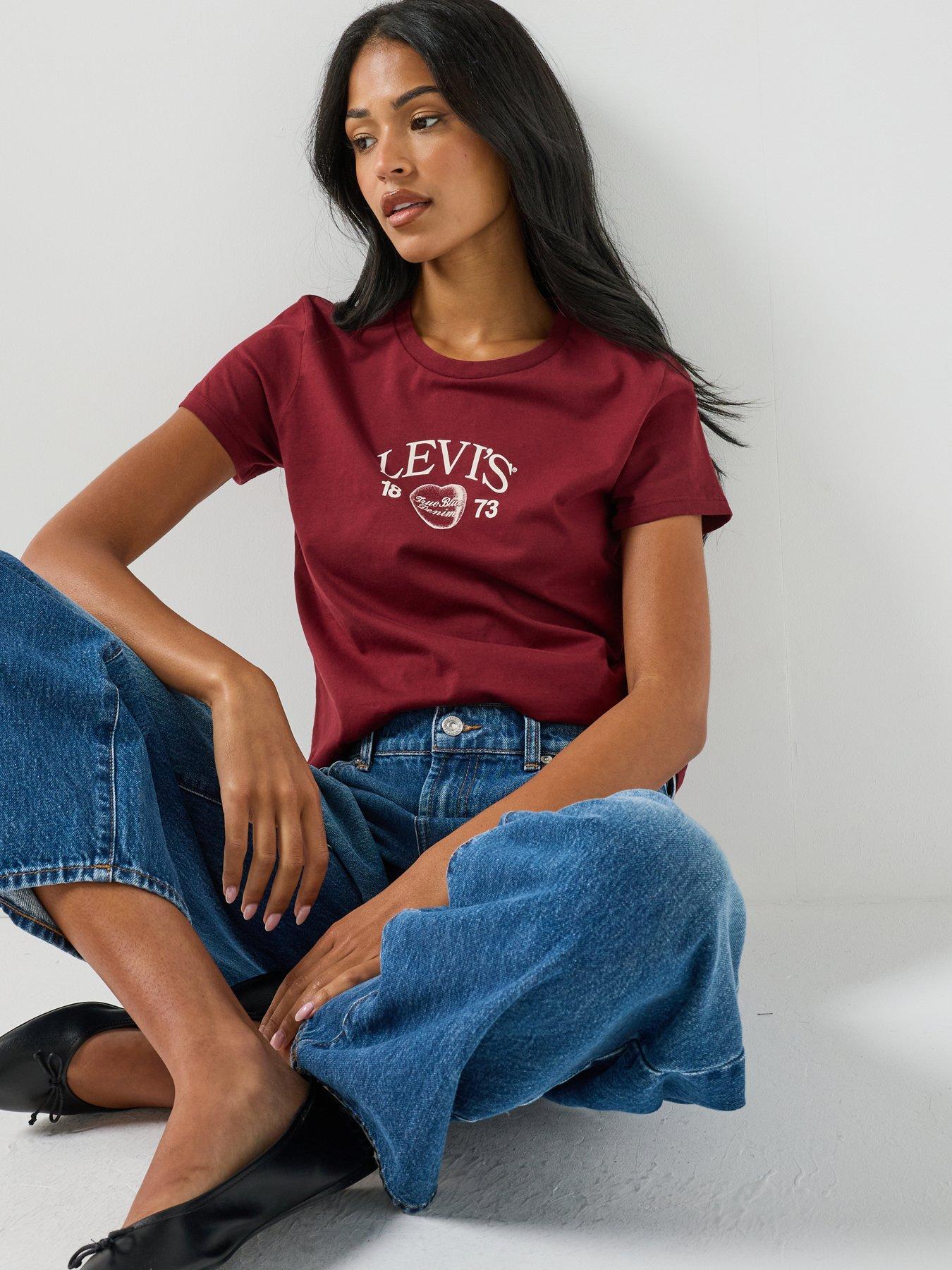 Image 5 of 6 of Levi's The Perfect Tee T-Shirt - Red