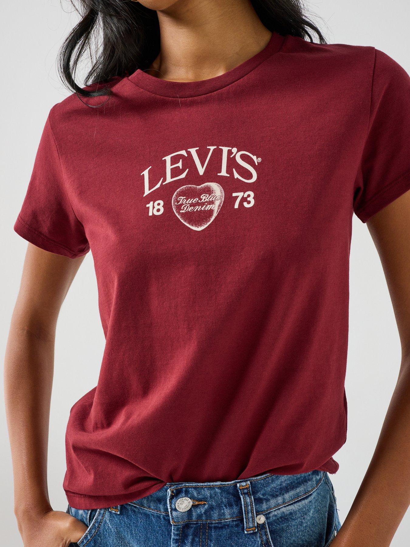 Image 6 of 6 of Levi's The Perfect Tee T-Shirt - Red