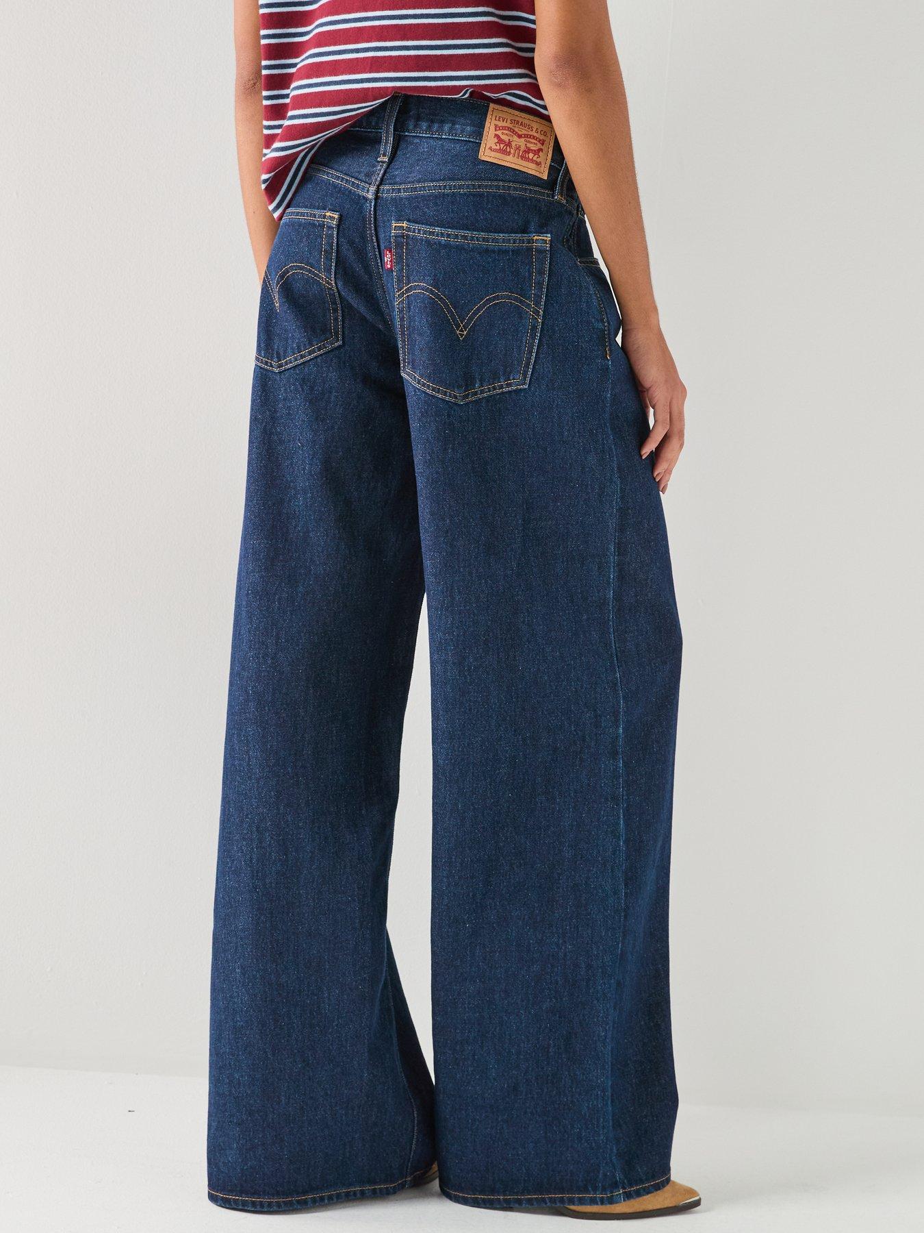 Image 2 of 6 of Levi's Middy Wide Leg Jeans - Shaded View