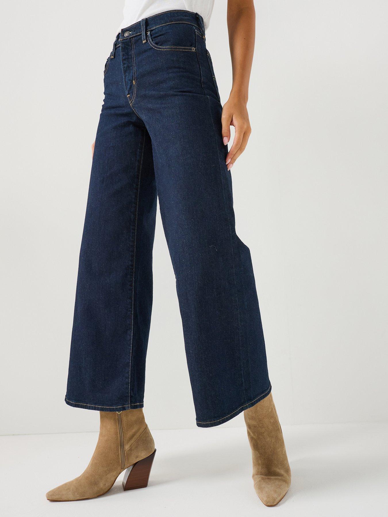 Levi's 728 High-Rise Wide Leg Jeans - Retro Rinse LB