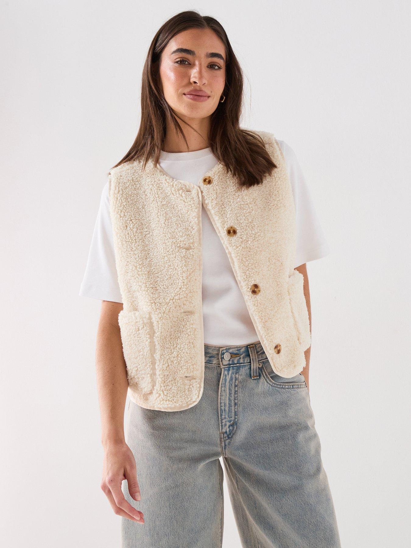 Levi's Sherpa Gilet Ecru Small - La Redoute - Image 4