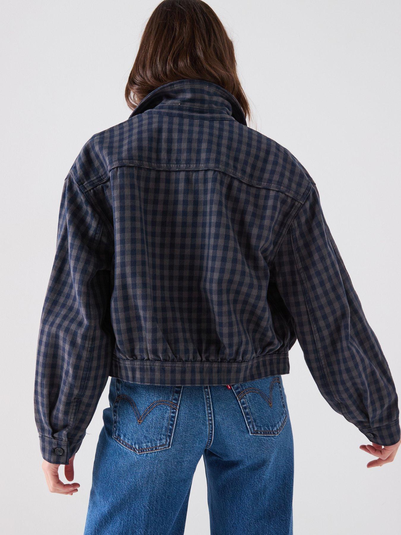 Image 2 of 6 of Levi's Dani Western Harrington Jacket - Blue