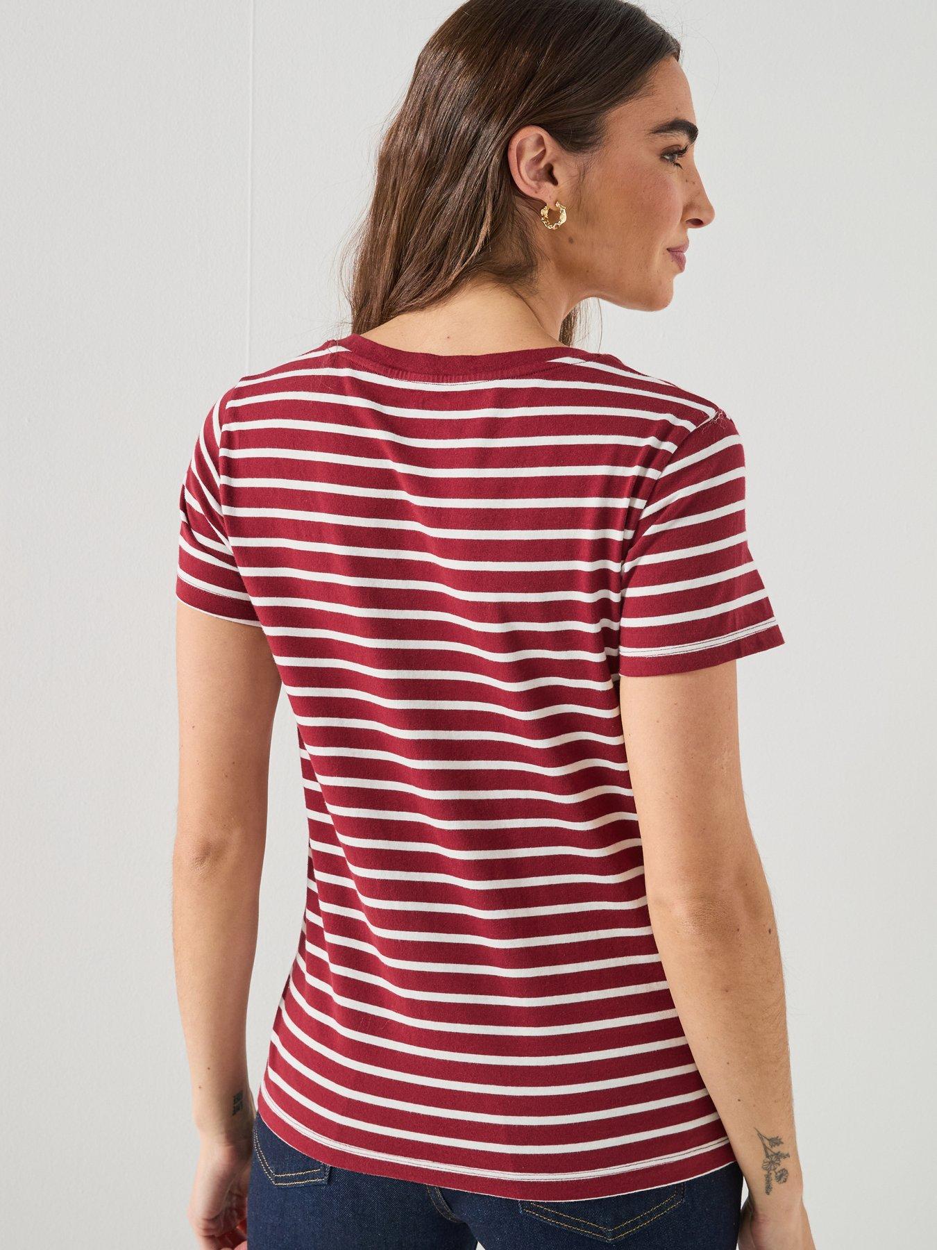 Image 2 of 4 of Levi's V-Neck T-Shirt - Red