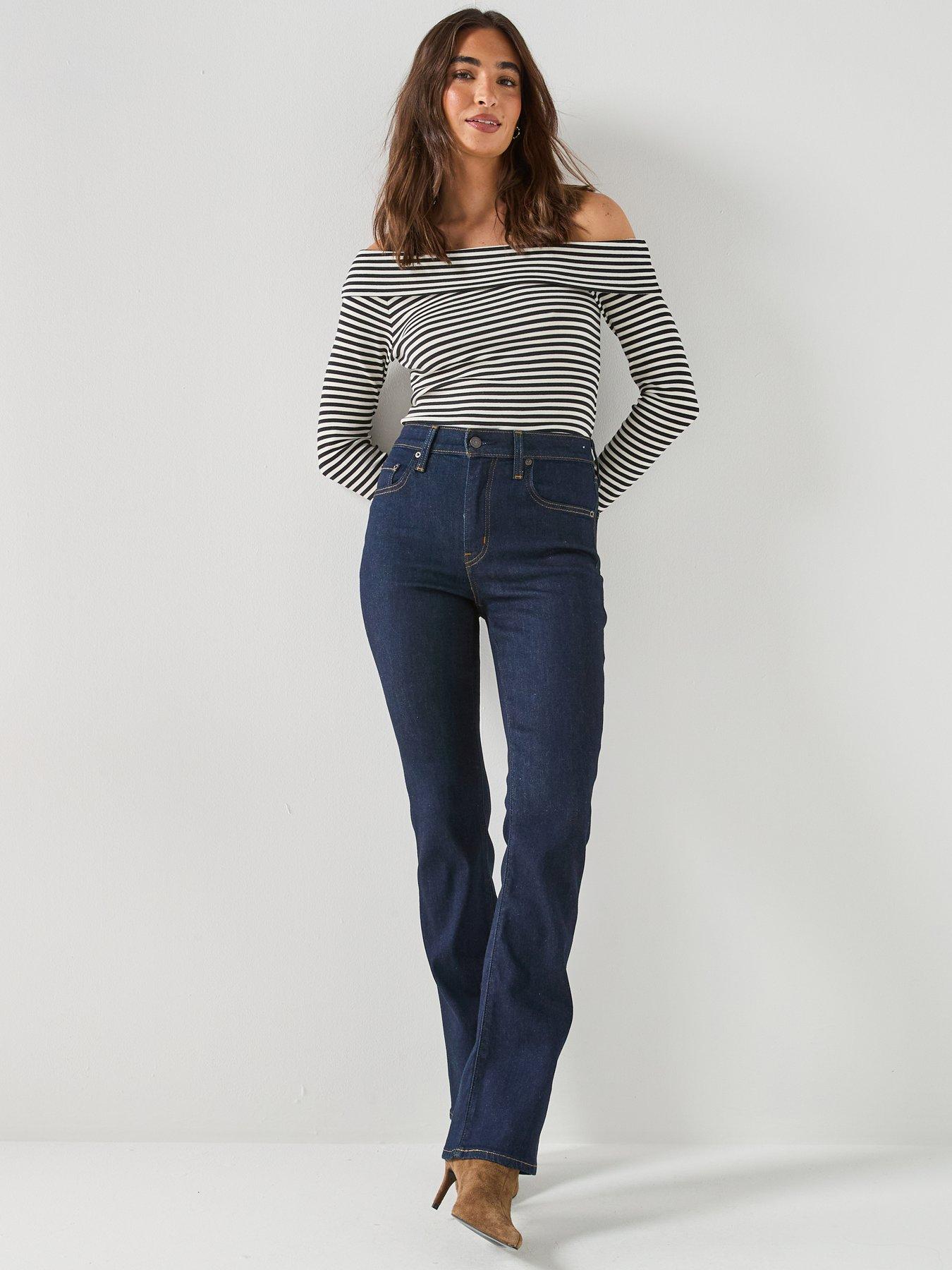 Image 3 of 5 of Levi's 725 High Rise Bootcut Jeans - True Blue Rinse