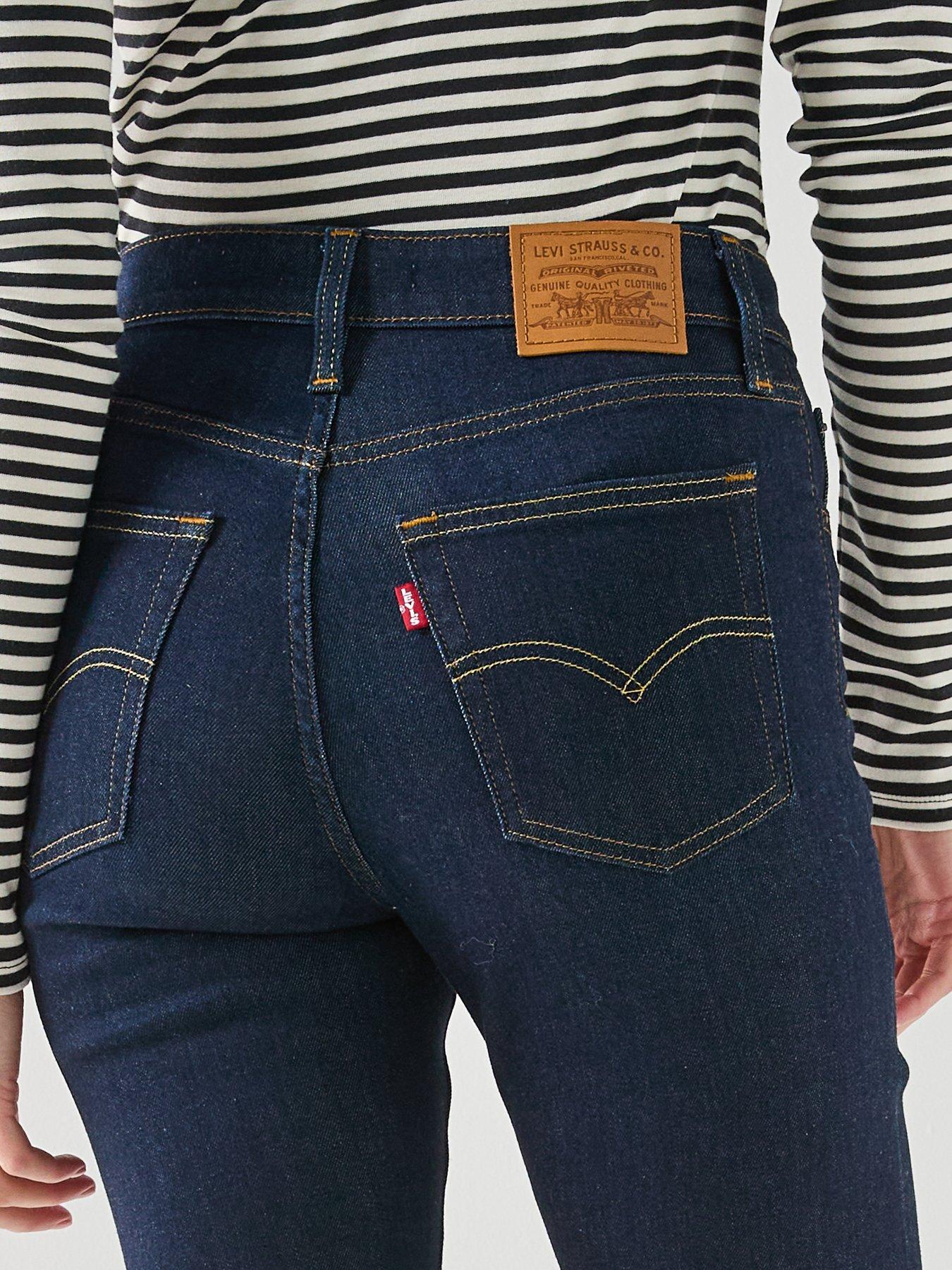 Image 4 of 5 of Levi's 725 High Rise Bootcut Jeans - True Blue Rinse