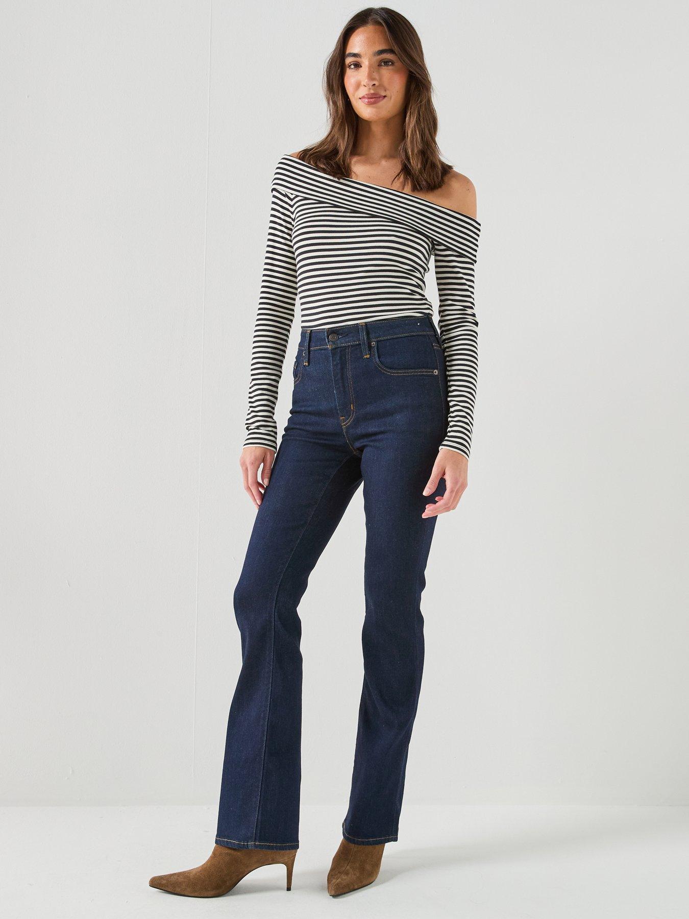 Image 5 of 5 of Levi's 725 High Rise Bootcut Jeans - True Blue Rinse
