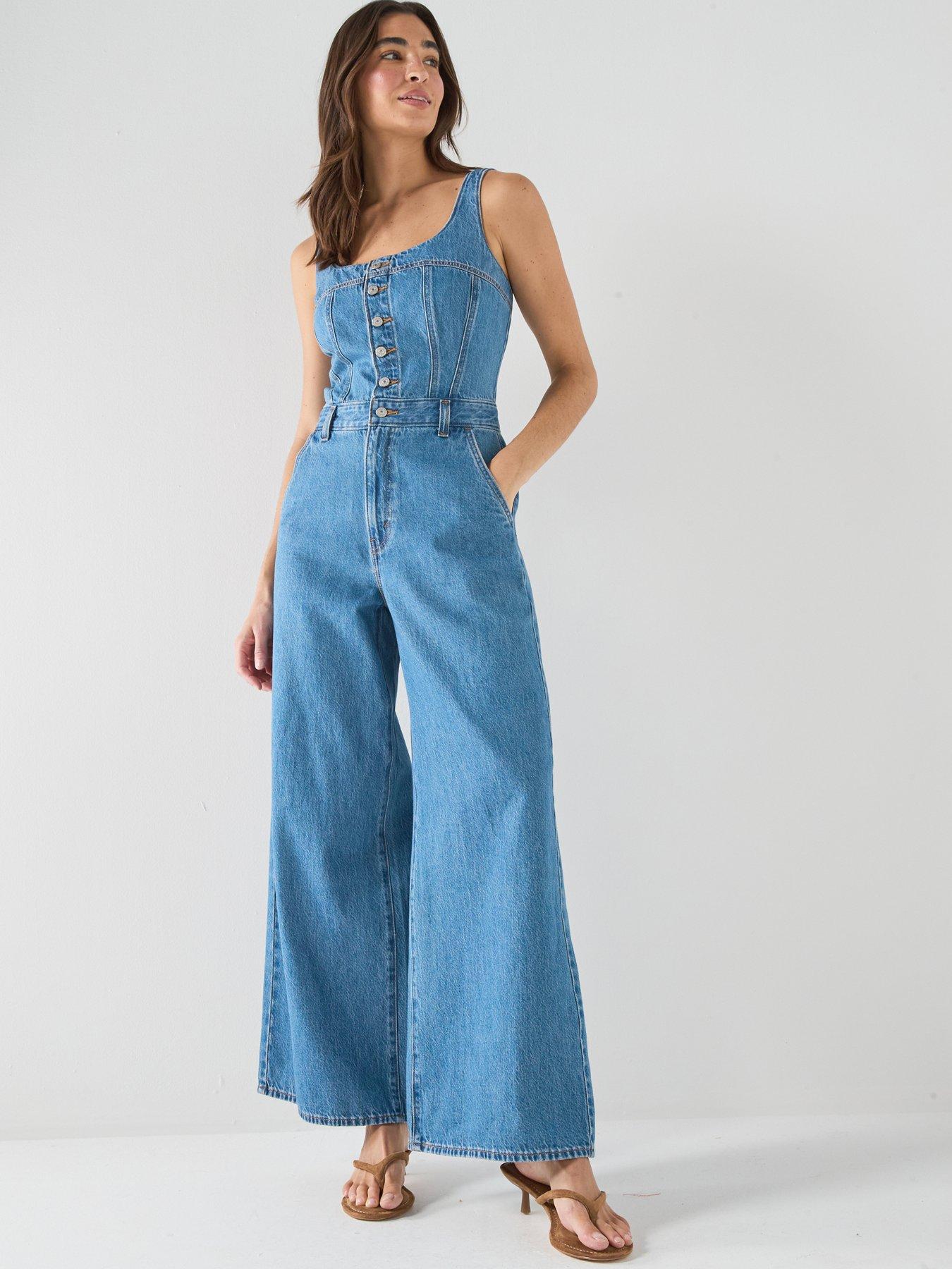 Image 1 of 6 of Levi's Audra Seamed Jumpsuit