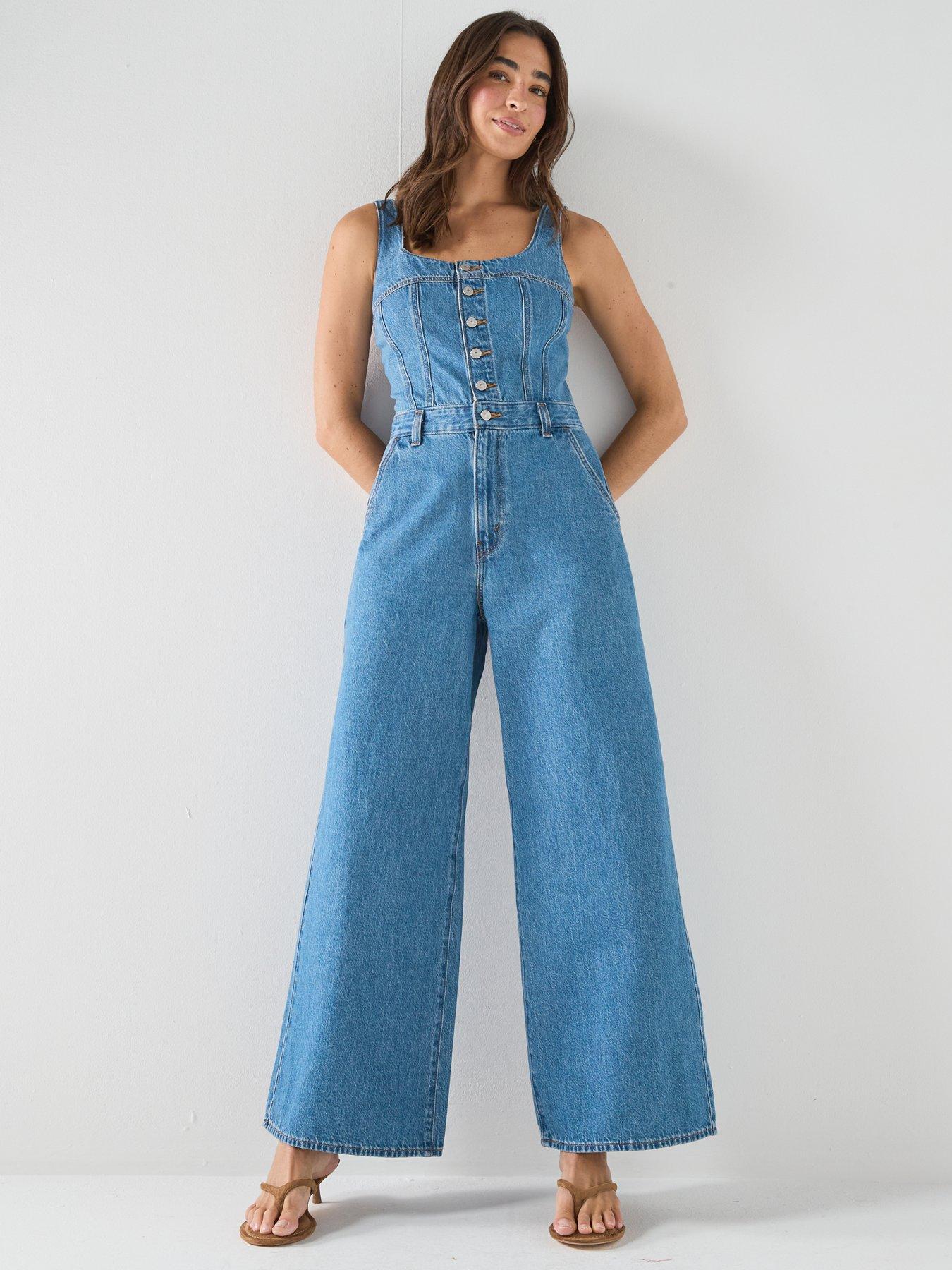 Image 3 of 6 of Levi's Audra Seamed Jumpsuit