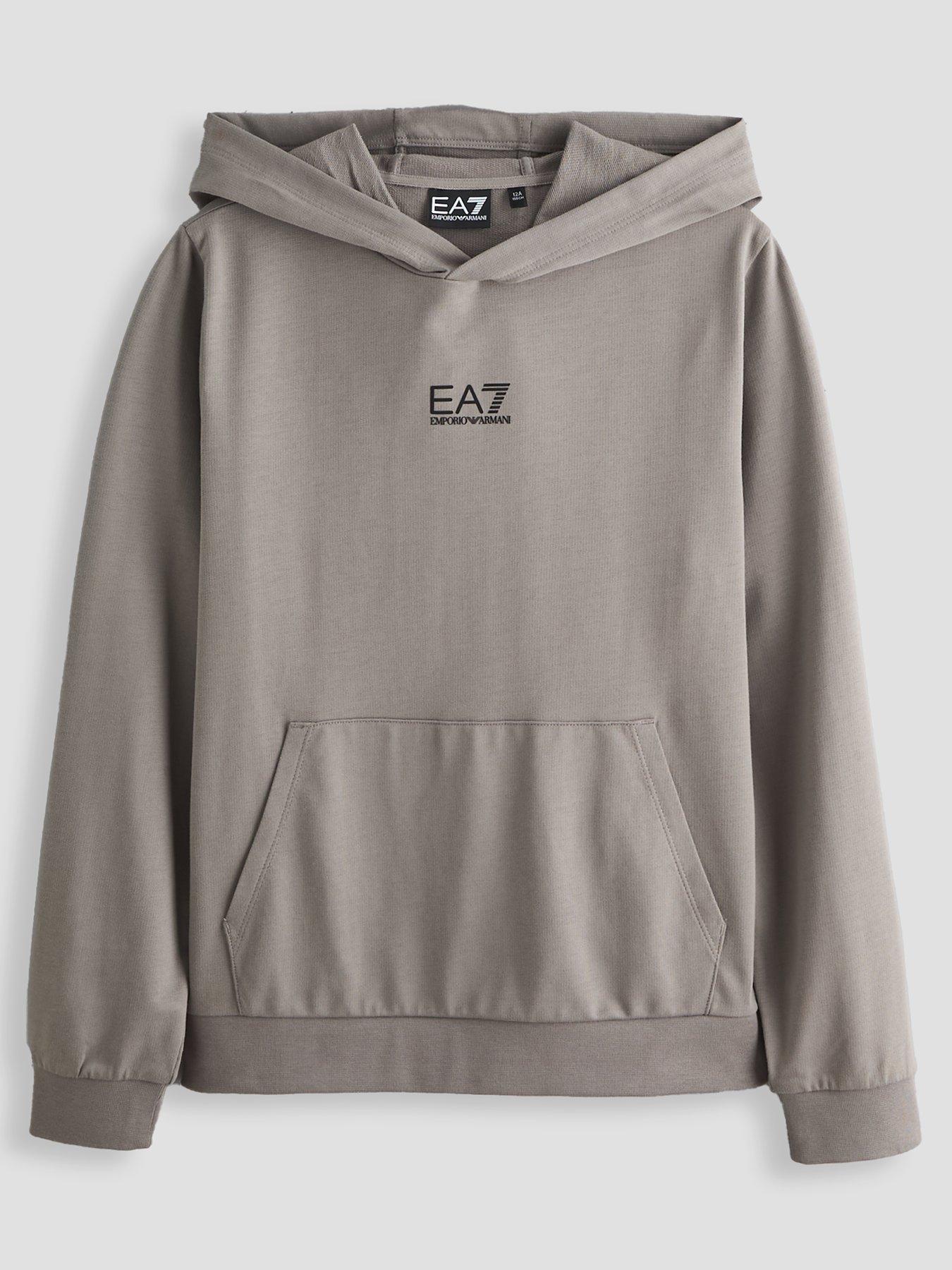 EA7 Emporio Armani Boys Train Core Id Hoodie - Grey