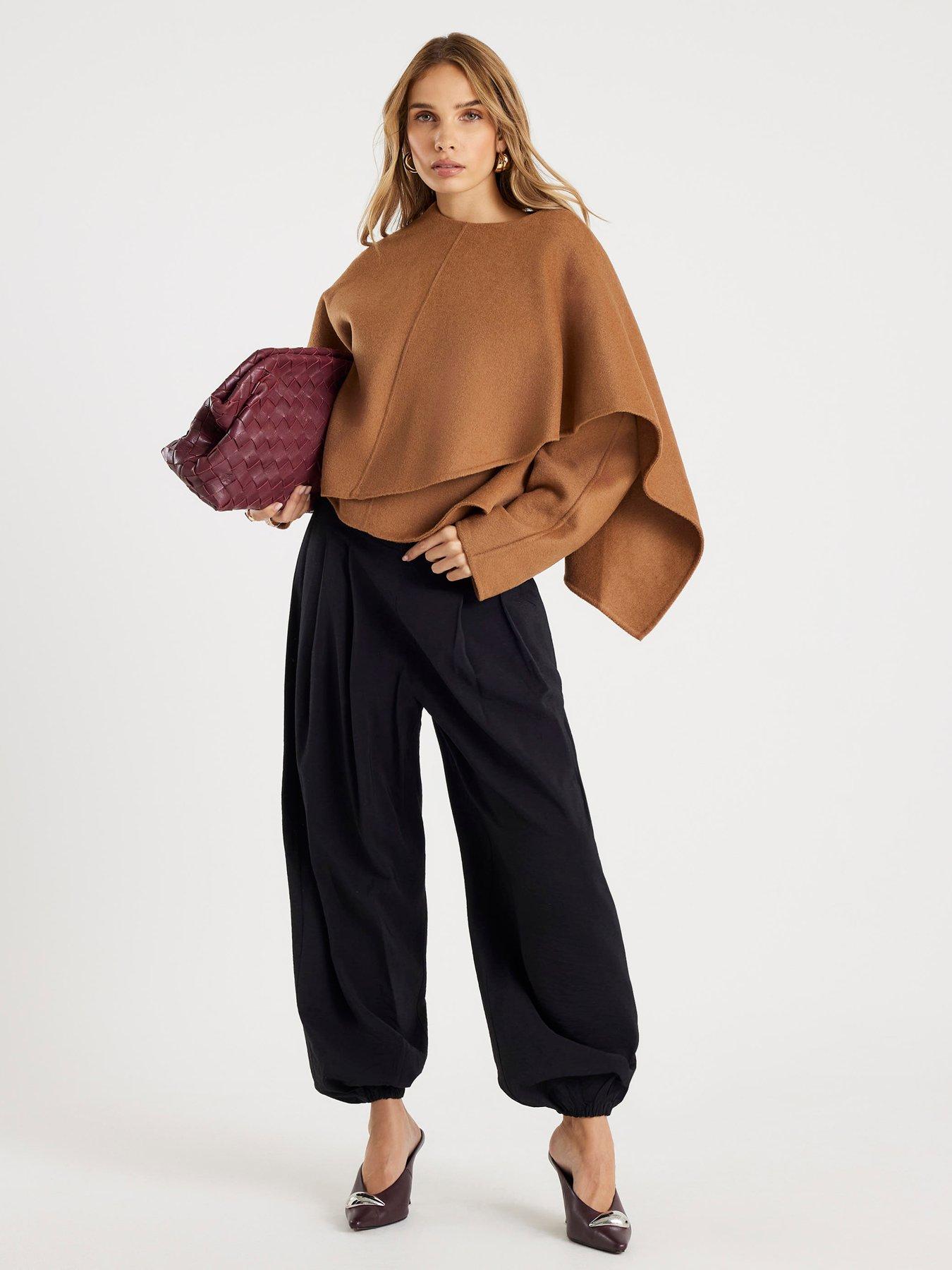 Image 3 of 6 of River Island High Rise Balloon Trousers - Black