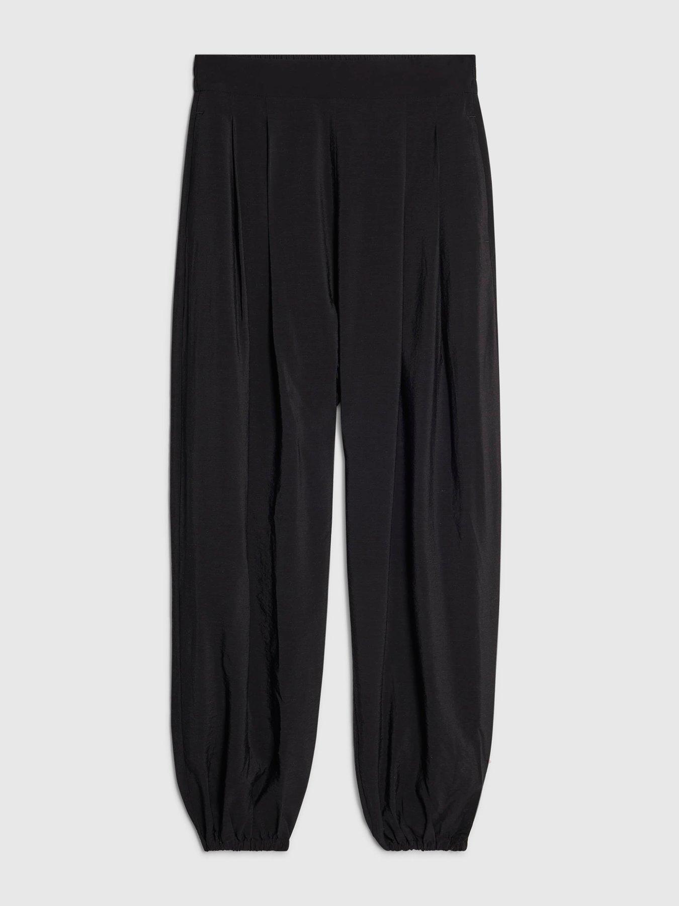 Image 5 of 6 of River Island High Rise Balloon Trousers - Black