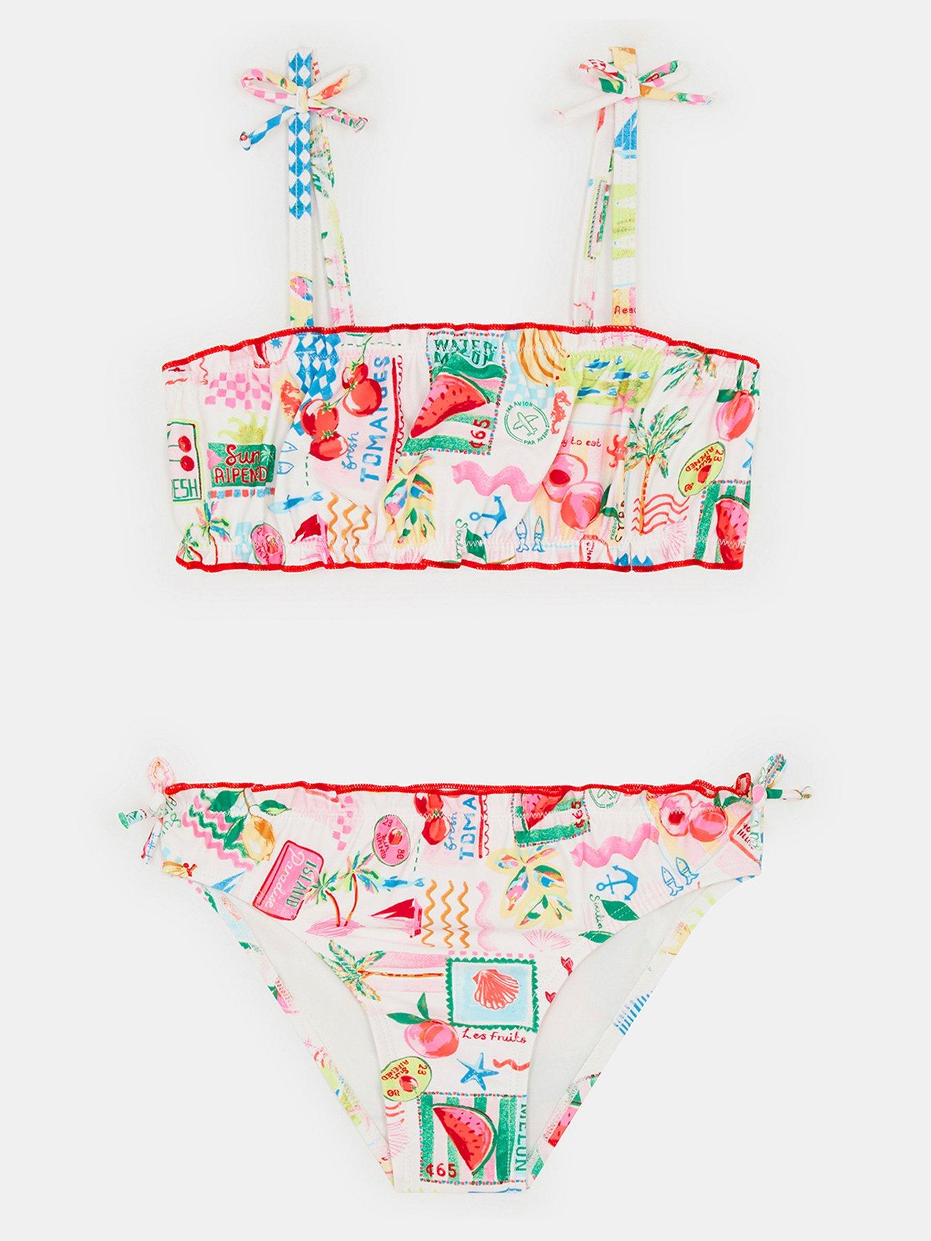 Image 2 of 4 of Accessorize Girls Riviera Print Bikini - Multi