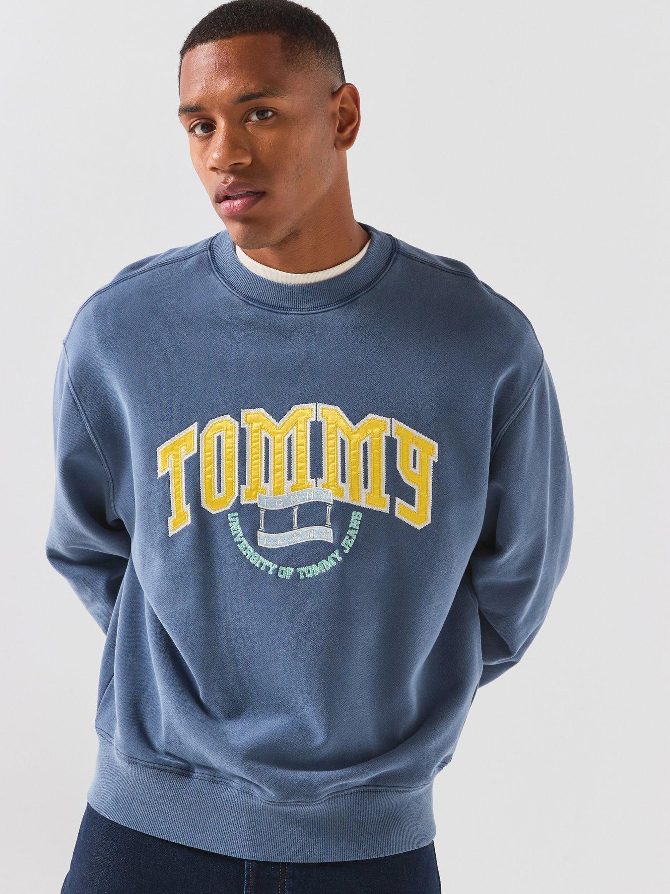 Tommy Jeans Varisty Crest Crew Sweat - Dark Blue