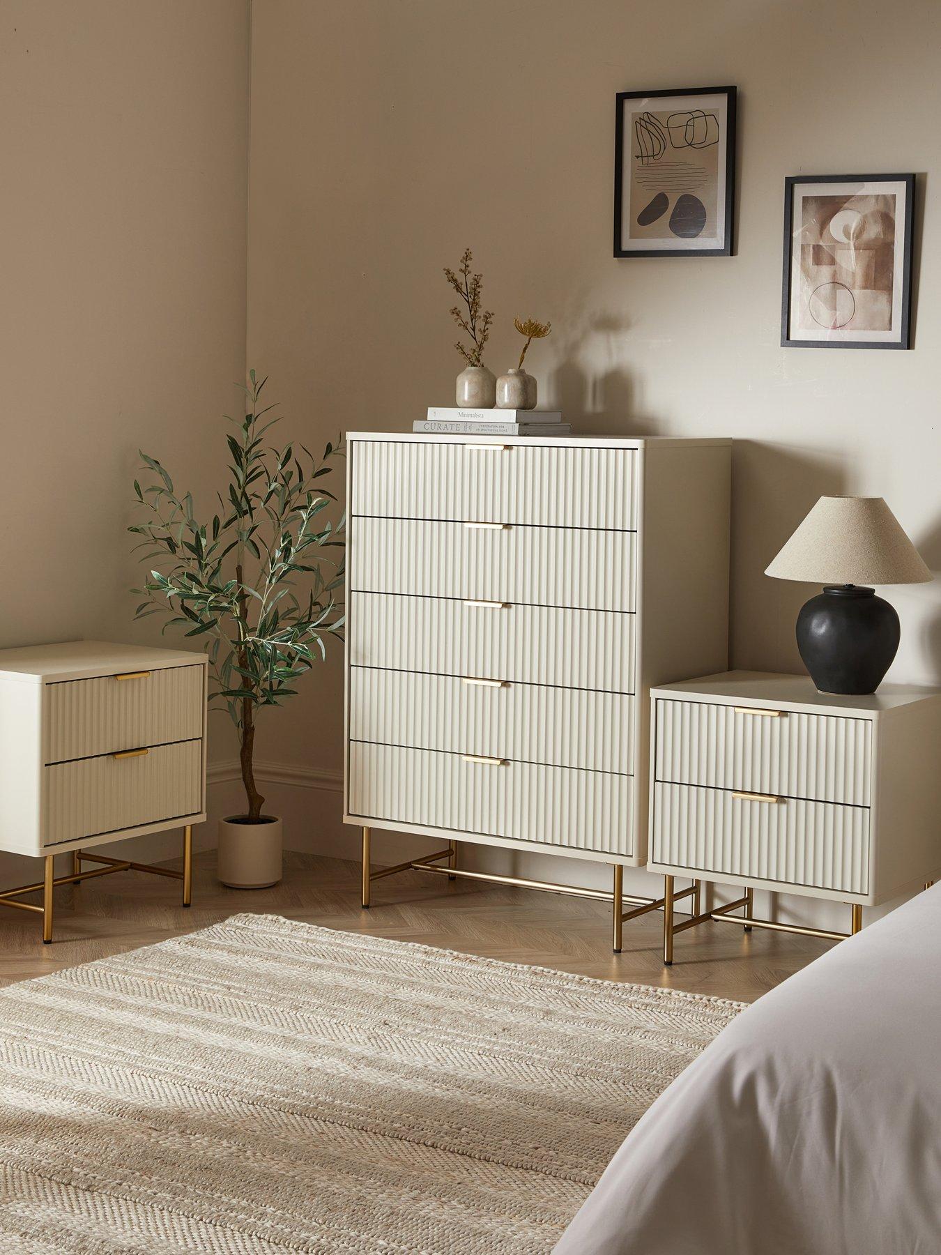 Image 1 of 7 of The Very Collection Cora Pack 2 (2x2  Bedside, 5 Drawer Chest)