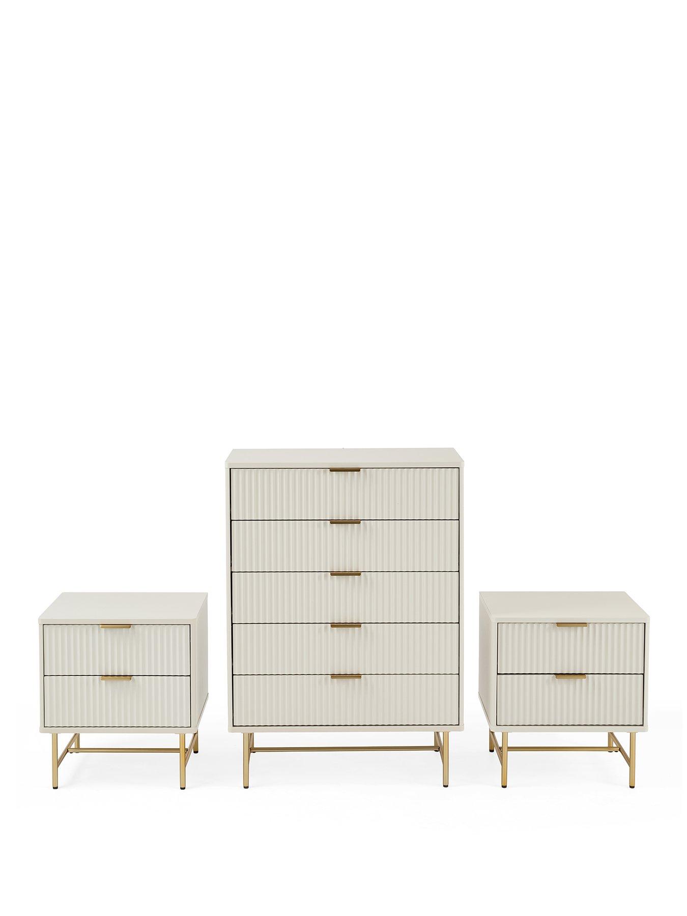 Image 2 of 7 of The Very Collection Cora Pack 2 (2x2  Bedside, 5 Drawer Chest)