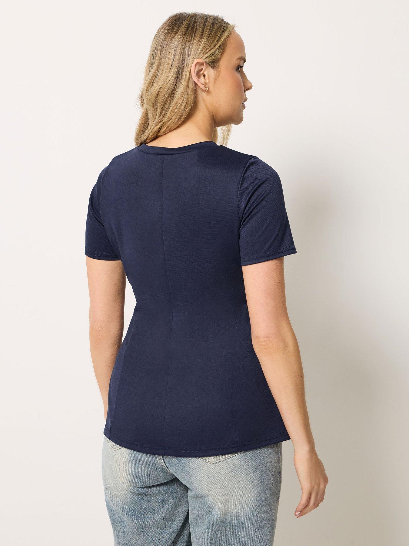 Image 2 of 4 of Long Tall Sally Peplum Top - Blue