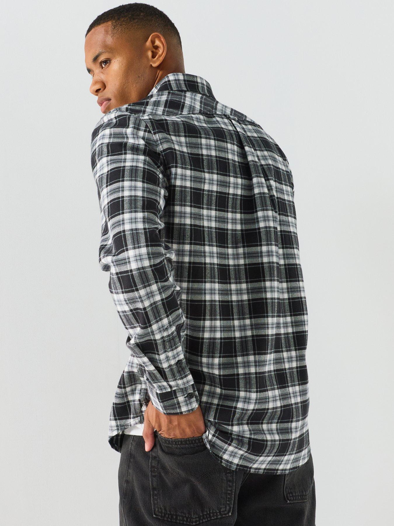 Image 2 of 6 of Tommy Jeans Regular Flannel Check Long Sleeve Shirt - Black