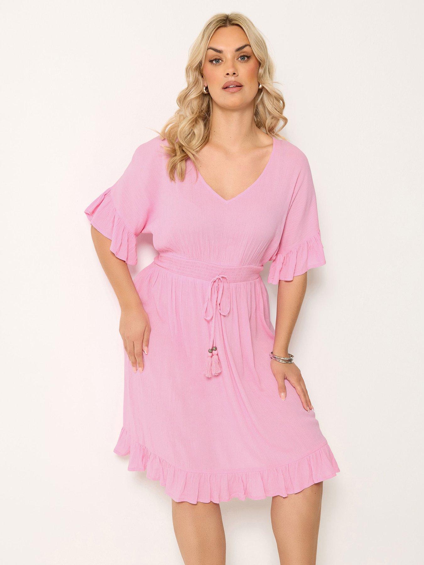 Yours Curve Mini Crinkle Beach Cover Up