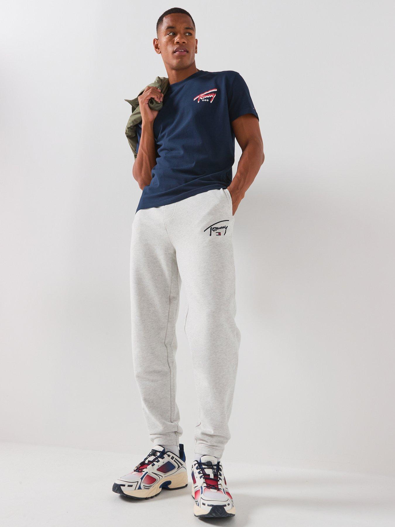 Image 3 of 6 of Tommy Jeans Regular Signature Joggers - Grey