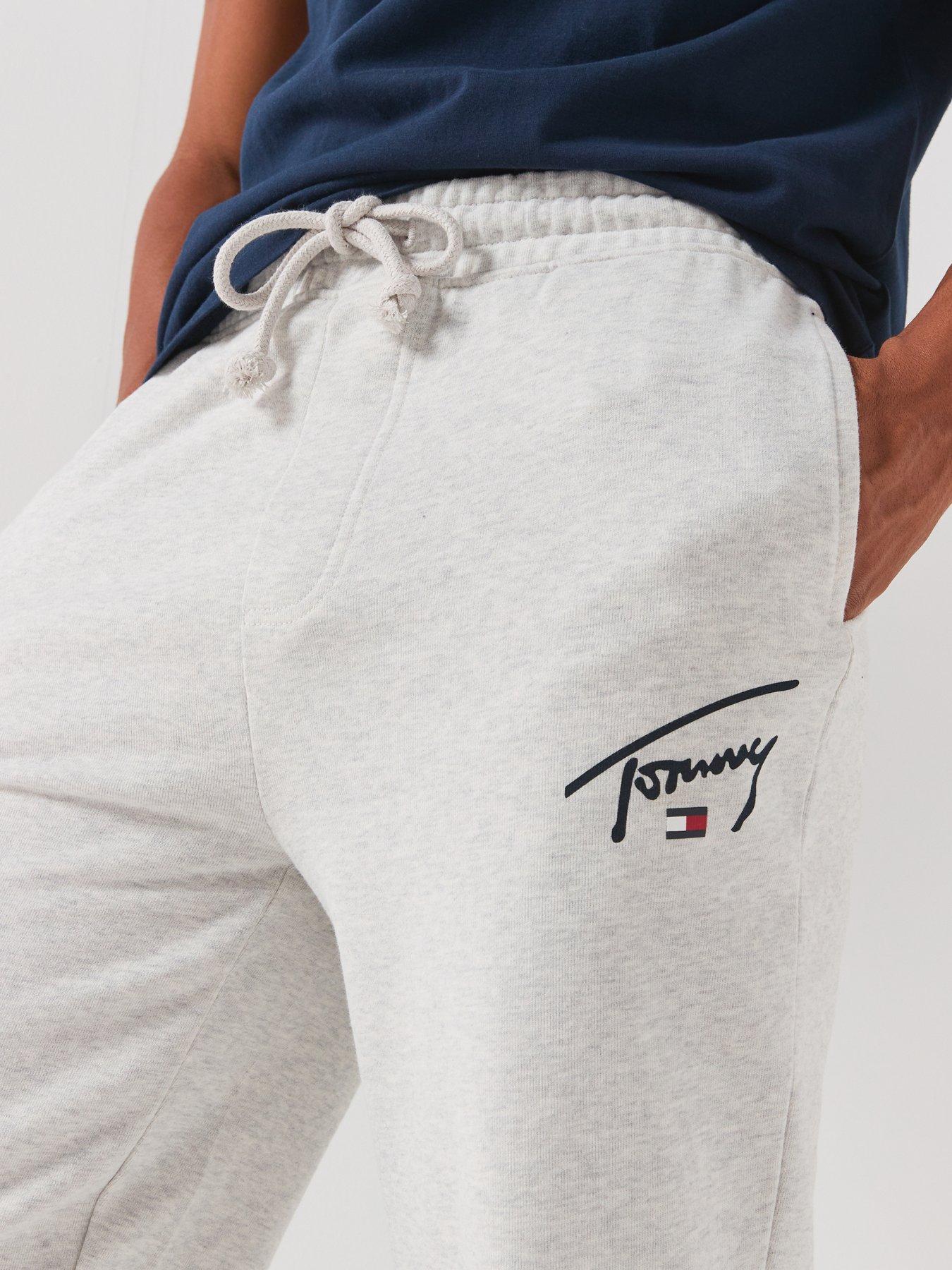 Image 4 of 6 of Tommy Jeans Regular Signature Joggers - Grey