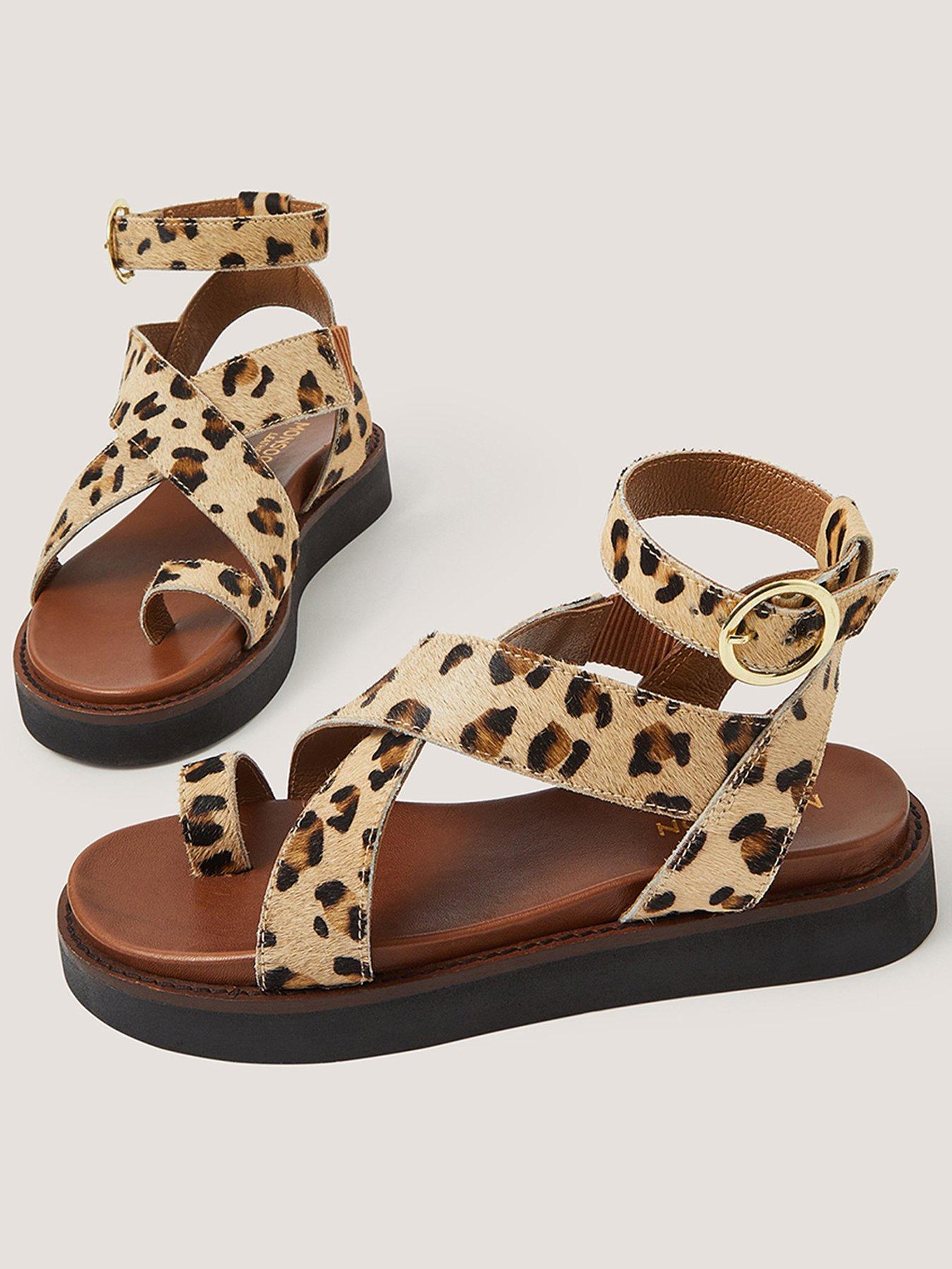 Monsoon Ivy Leopard Sandal - Multi