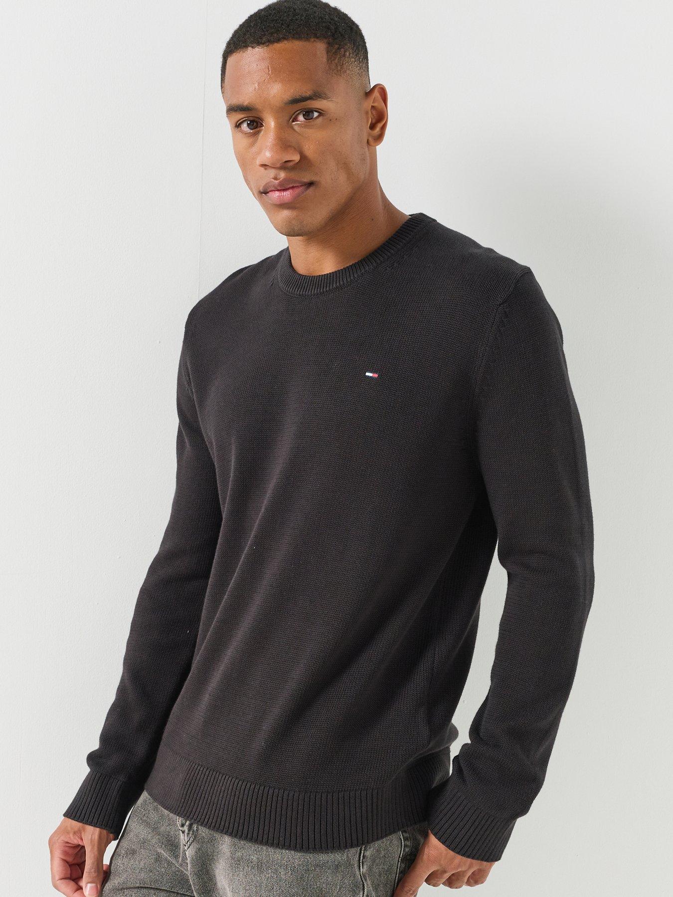 Image 1 of 6 of Tommy Jeans Essential Knitted Jumper - Black