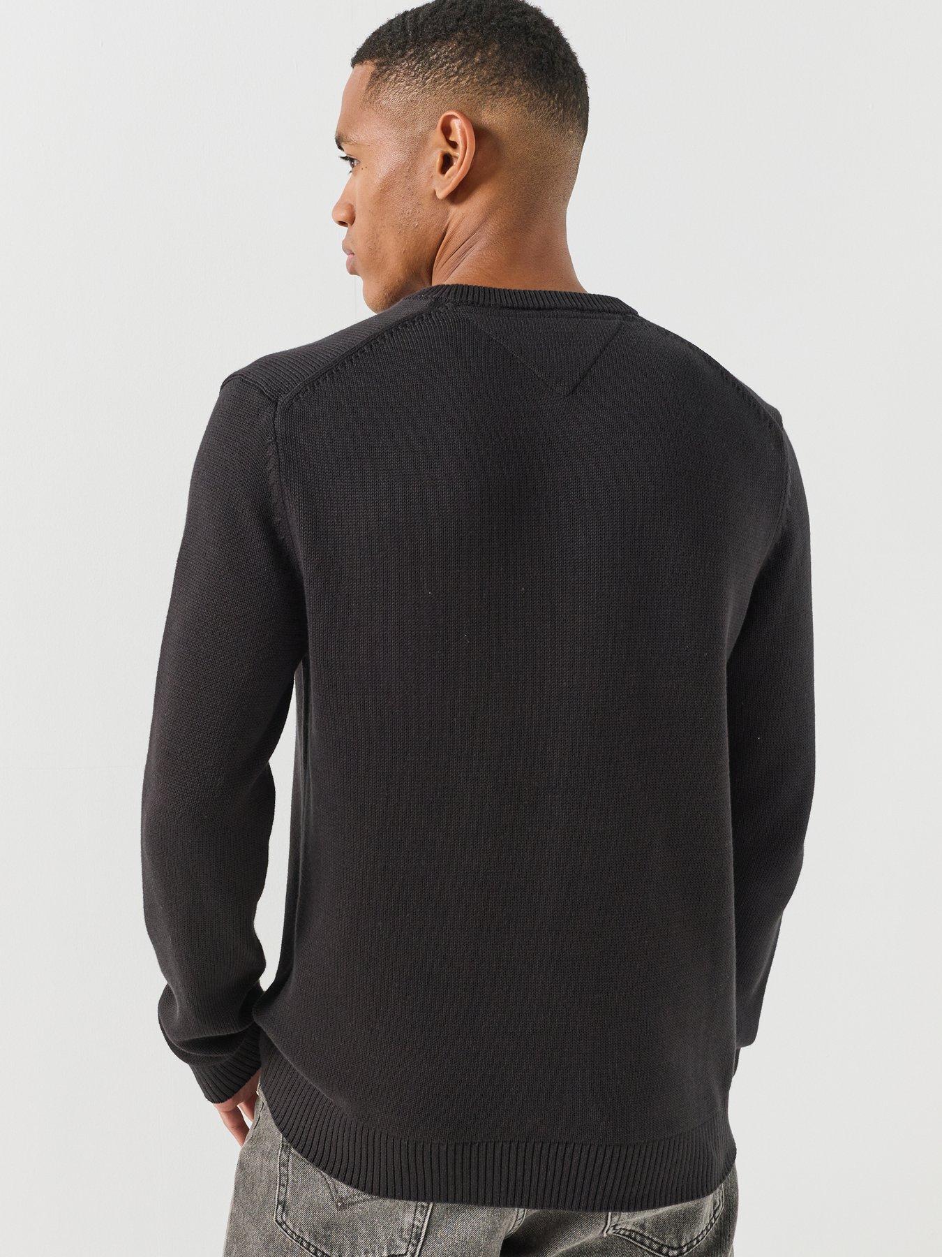 Image 2 of 6 of Tommy Jeans Essential Knitted Jumper - Black