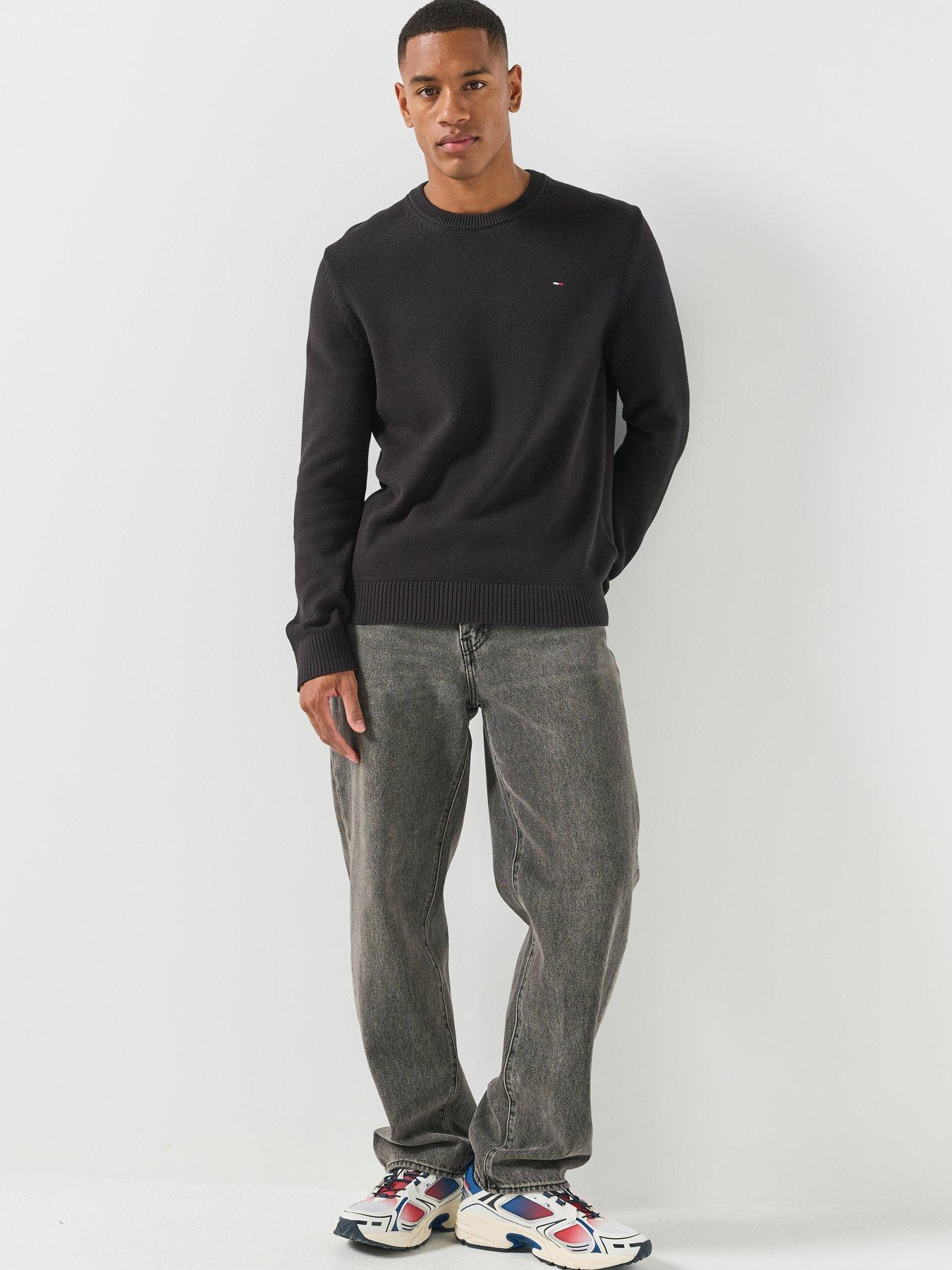 Image 3 of 6 of Tommy Jeans Essential Knitted Jumper - Black