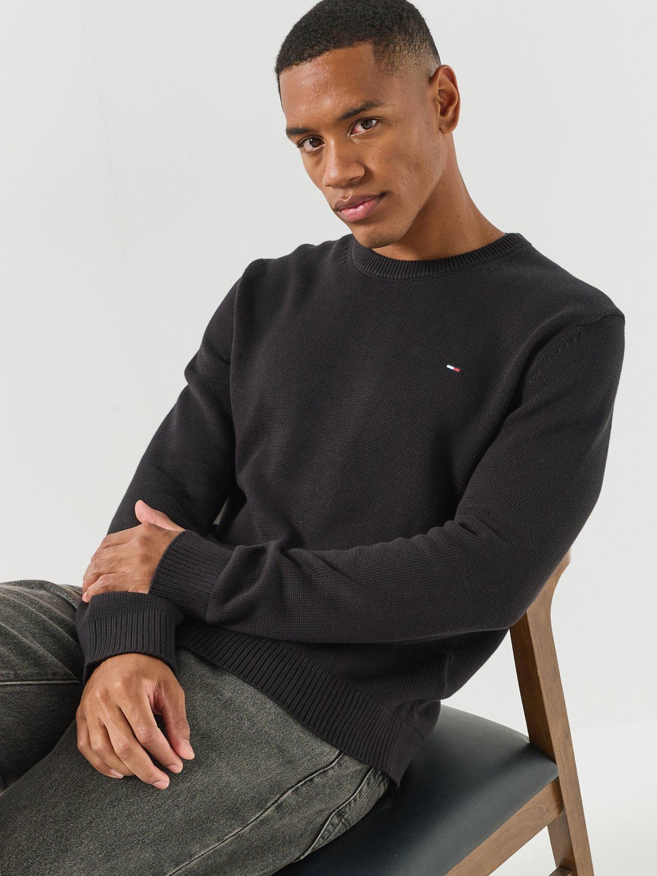 Image 4 of 6 of Tommy Jeans Essential Knitted Jumper - Black