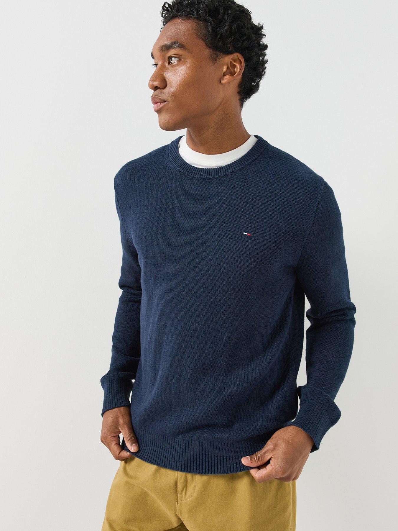 Tommy Jeans Dark Night Navy Crew Neck Jumper - Image 3