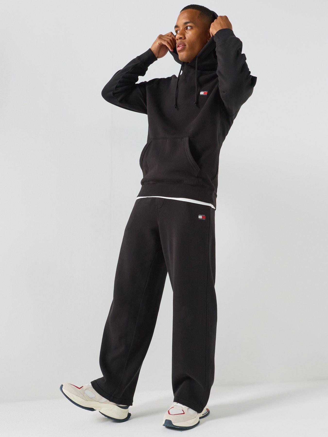 Tommy Jeans Regular Badge Hoodie, Black, Size Xl, Men