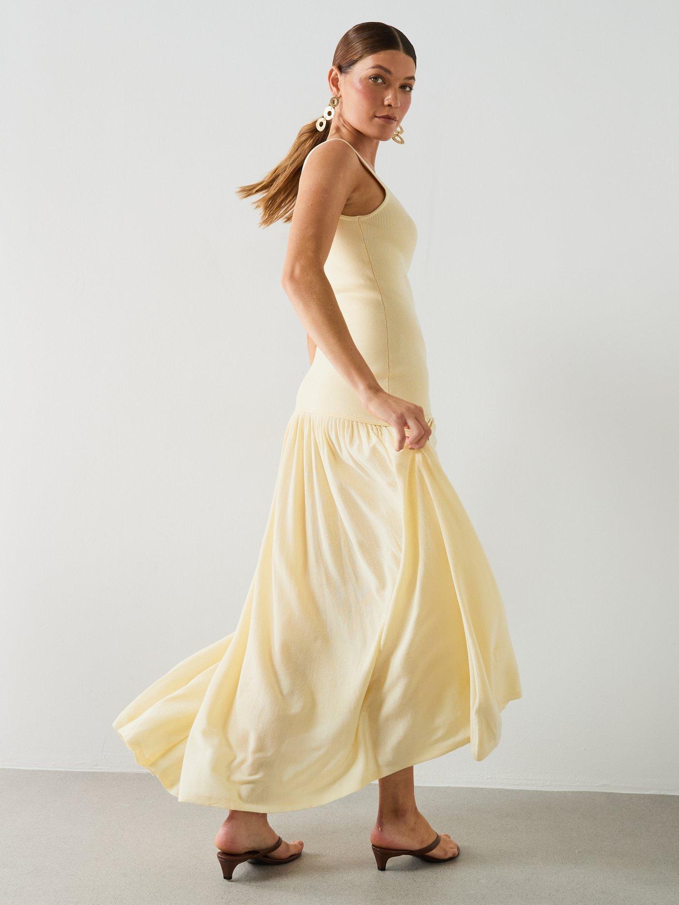Image 2 of 6 of Mango Dress Crudis - Cream