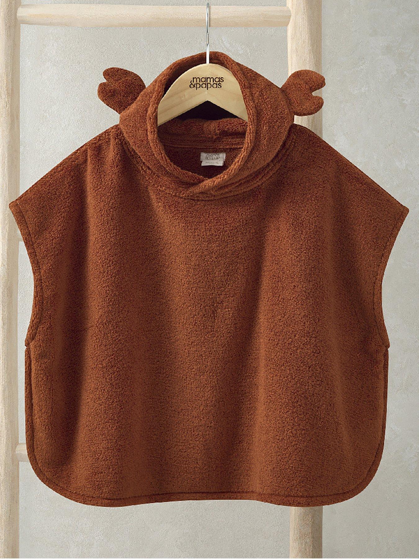 Mamas & Papas Baby Boys Crab Towelling Poncho - Orange