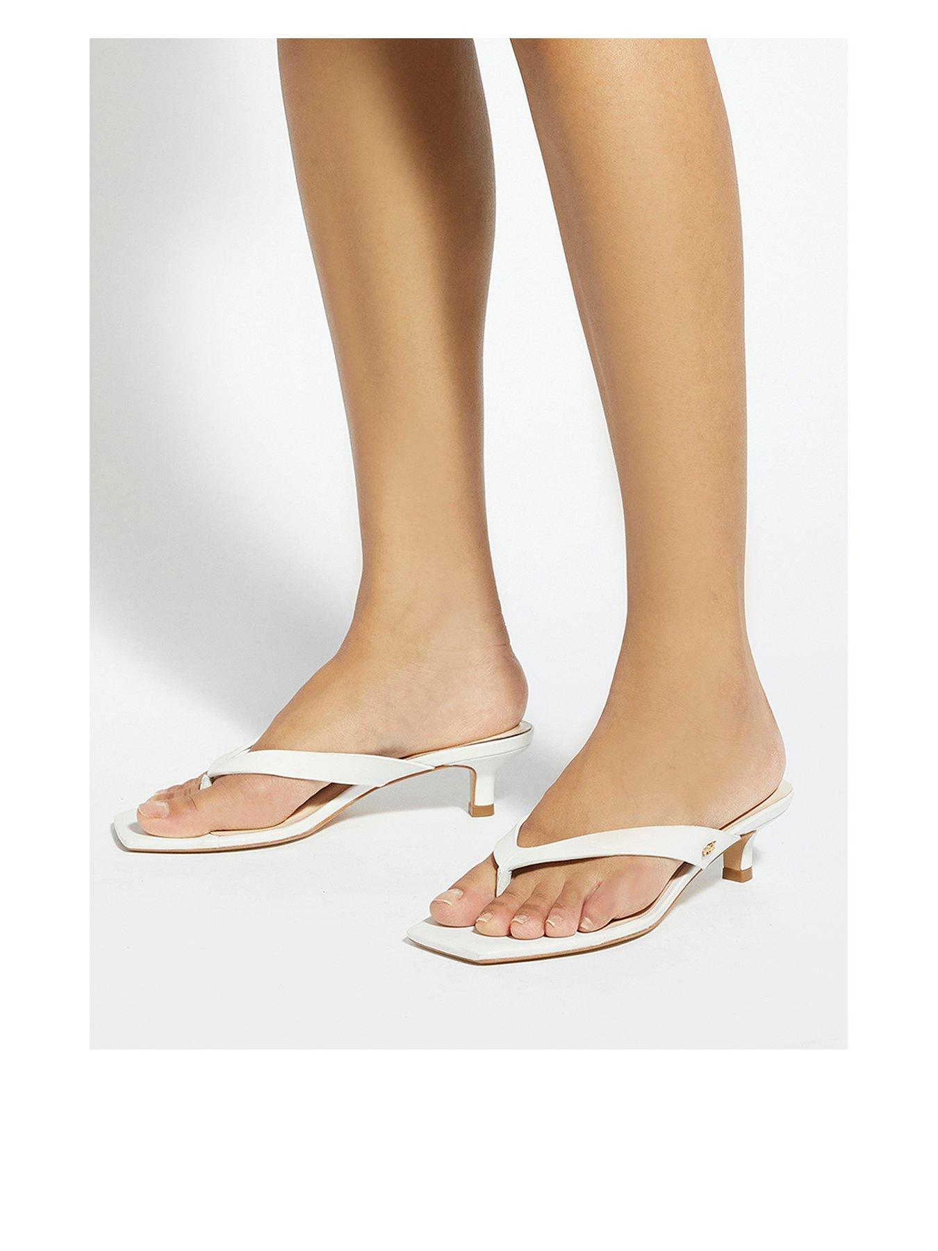 Dune London Manic Dressy Sandals - White
