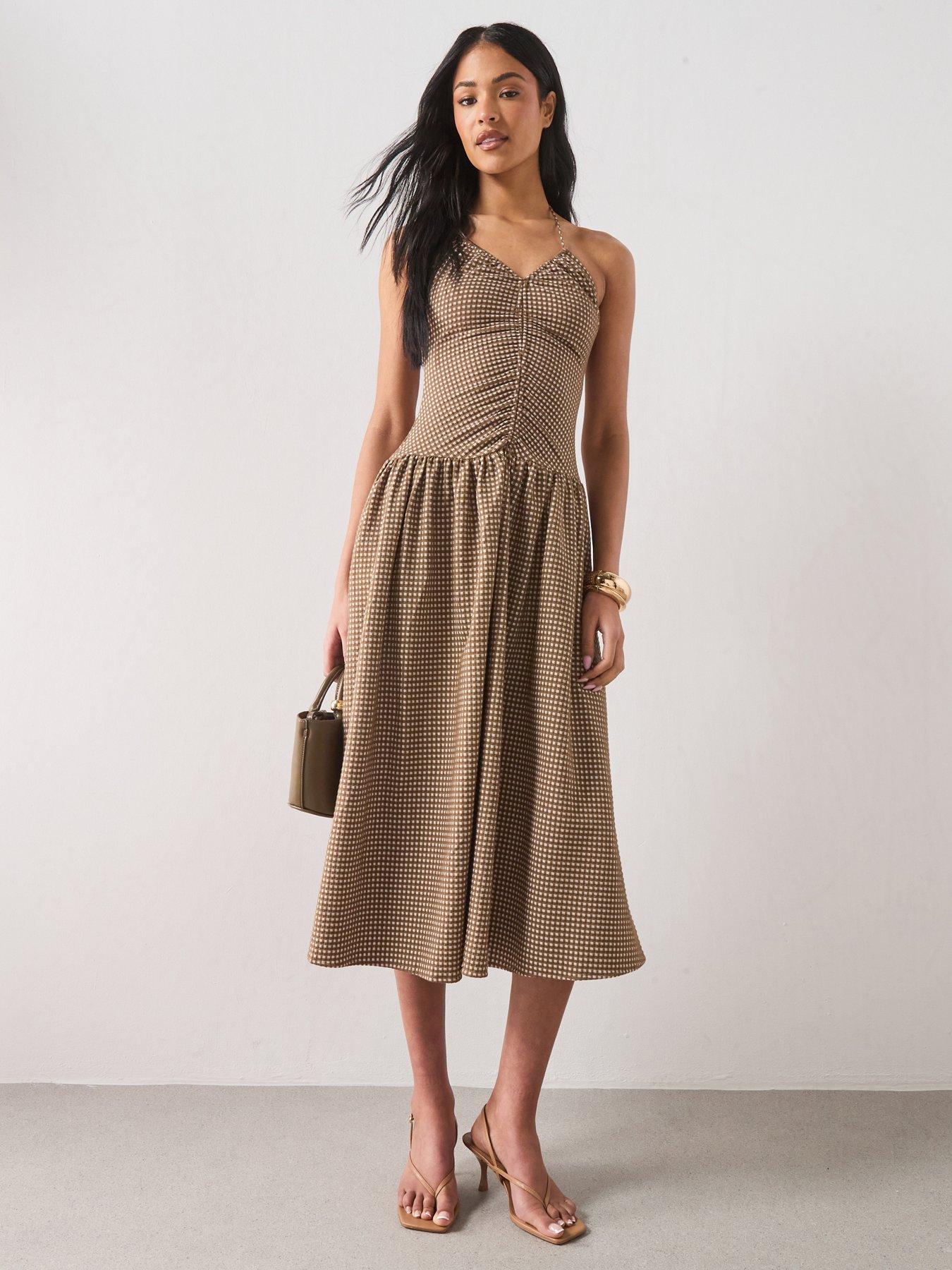 Image 1 of 6 of Mango Dress Vini - Green